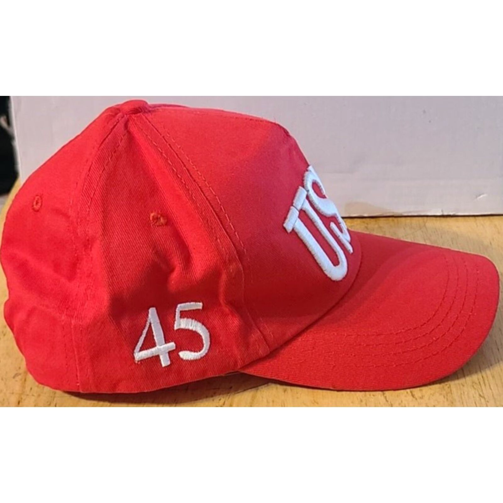 Vintage Vintage USA Flag Patriotic Baseball Cap Men Adjustable Red Size ONE SIZE - 2 Thumbnail
