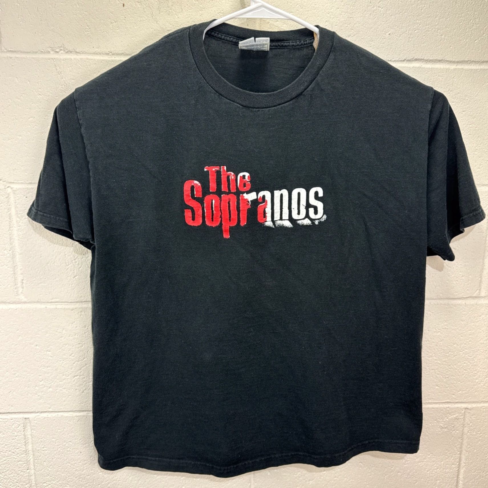 Fruit Of The Loom VINTAGE The Sopranos T-Shirt Shirt XL Black Cotton Crew Neck 90s Logo Graphic Men/Mens Size US XL / EU 56 / 4 - 2 Thumbnail