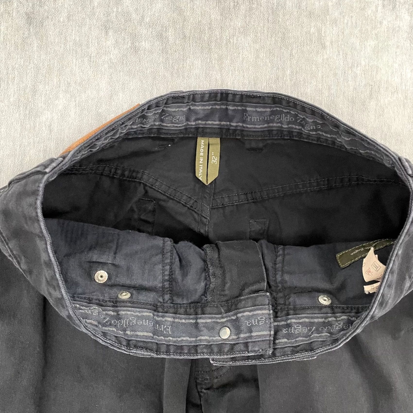 Ermenegildo Zegna Ermenegildo Zegna Jeans Adult 32 Black Denim 5-Pocket Logo Zipper Zegna City Mens Size US 32 / EU 48 - 6 Thumbnail