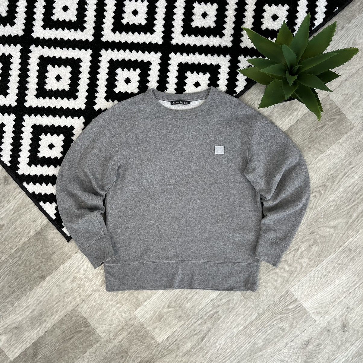 Acne Studios ACNE STUDIOS FAIRVIEW FACE SWEATSHIRT CREWNECK XXS Size US XXS / EU 40 - 1 Thumbnail