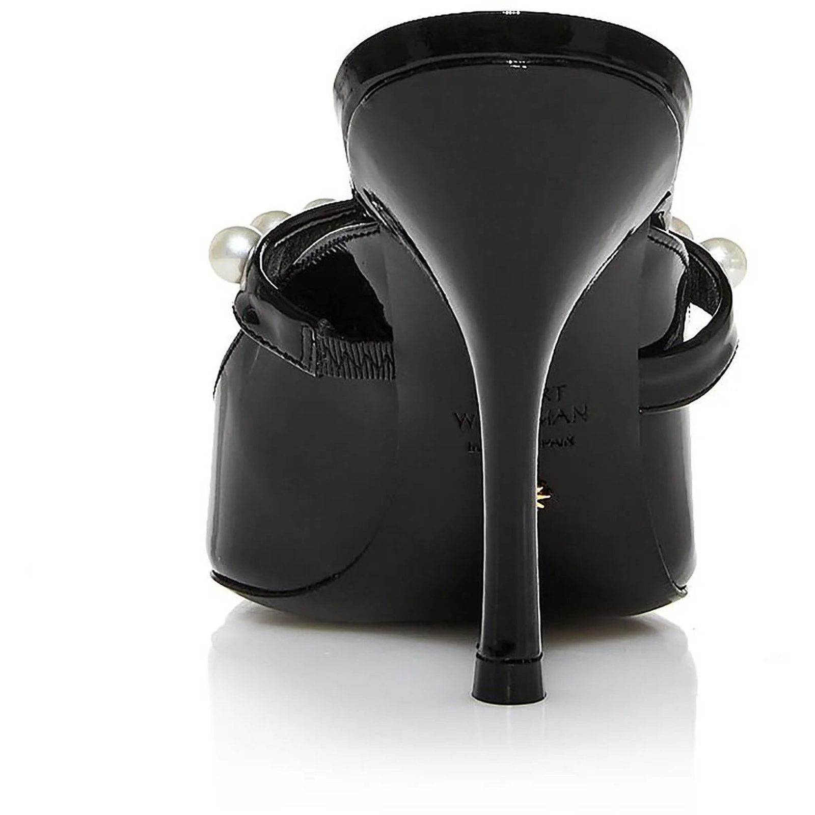 Stuart Weitzman Stuart Weitzman Goldie Women's Black Leather Pump Mules US9 Size US 9 / IT 39 - 3 Thumbnail