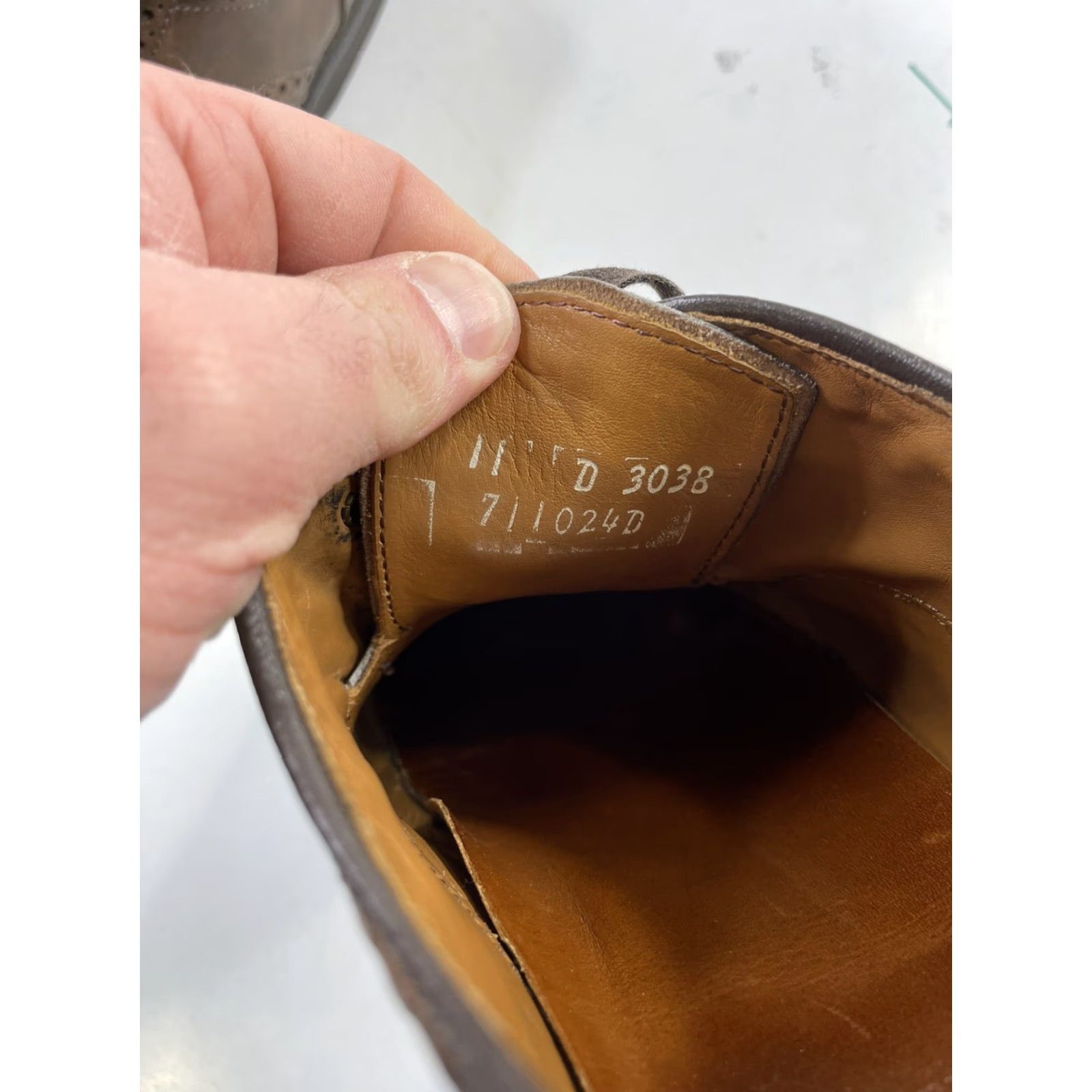 Allen Edmonds Allen Edmonds Tate Men's Brown Leather Wingtip Blucher Oxfords Size 11 D Shoes Dress Size US 11 / EU 44 - 6 Thumbnail