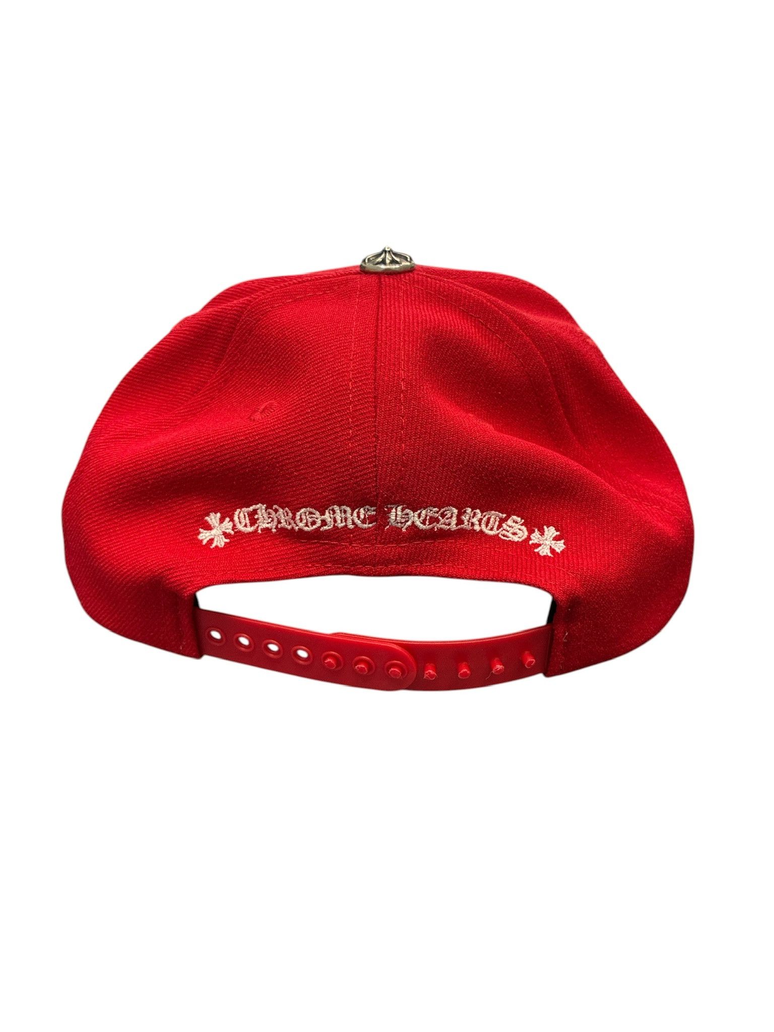 Chrome Hearts Chrome Hearts Embroidered CH Logo Baseball Hat Red White Size ONE SIZE - 2 Thumbnail