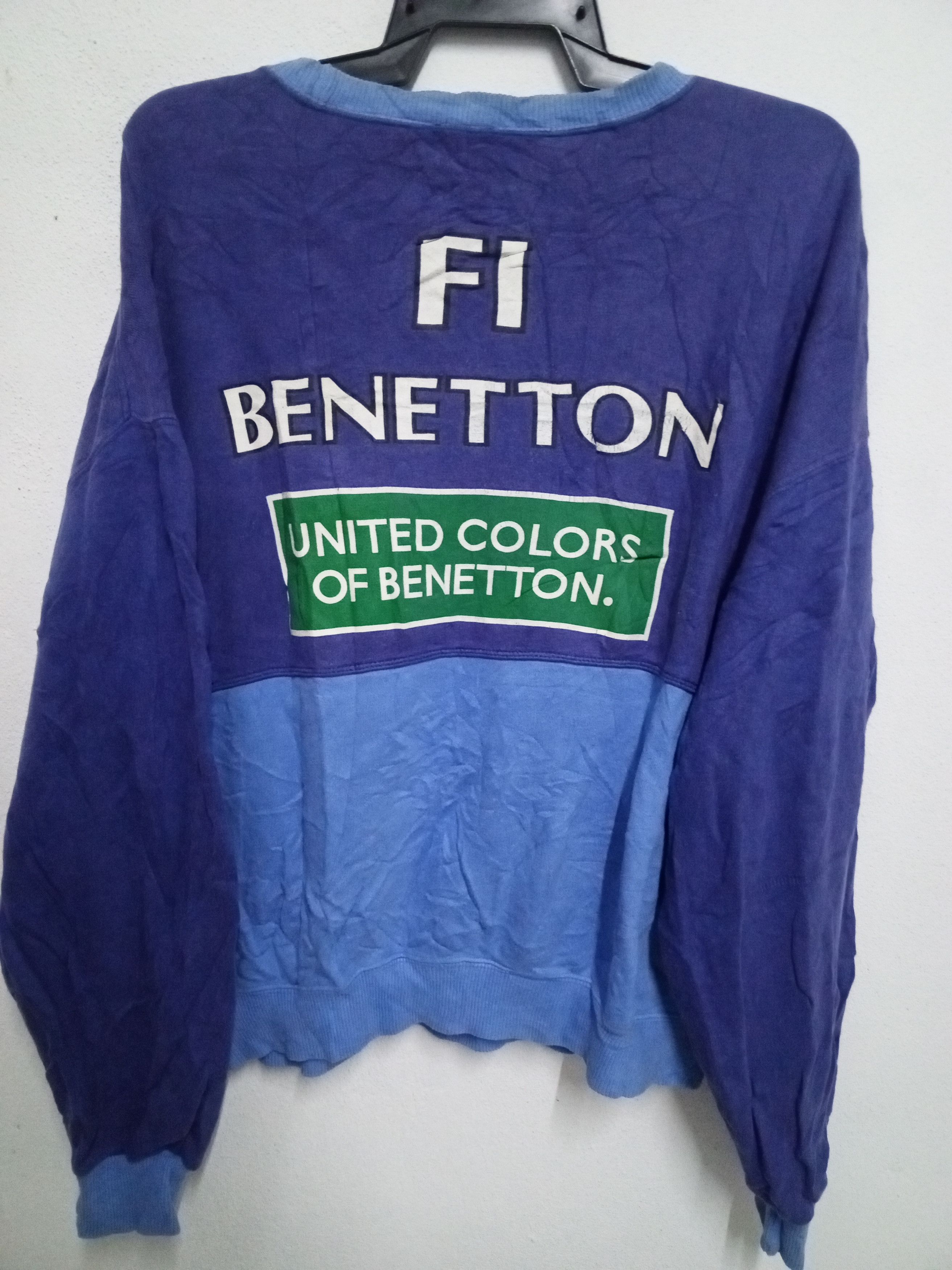 United Colors Of Benetton F1 RACING - UNITED COLORS OF BENETTON SWEATSHIRT Size US XL / EU 56 / 4 - 5 Thumbnail