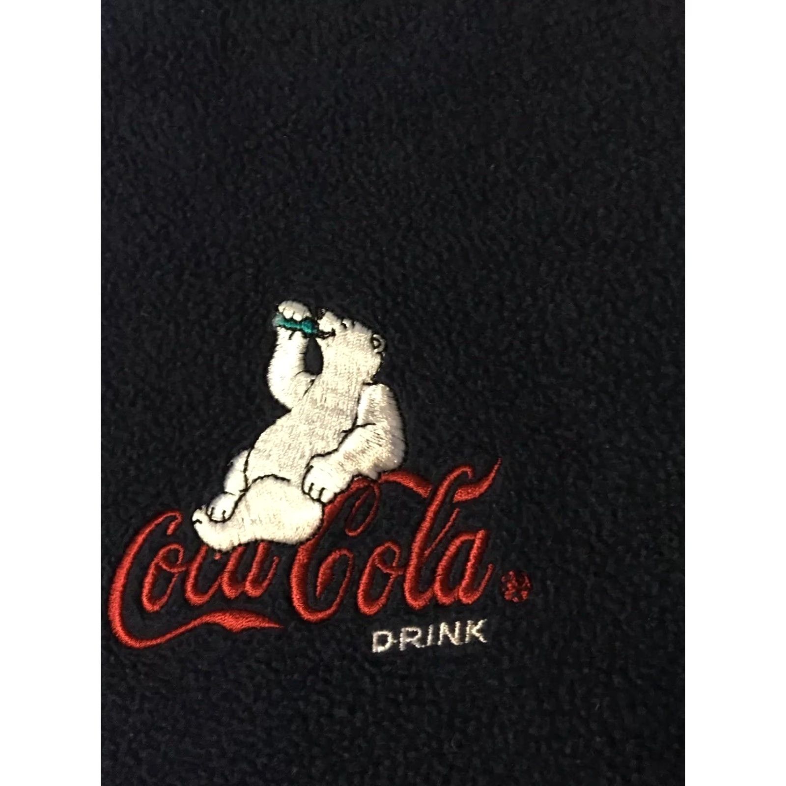 Vintage VINTAGE Coca-Cola Polar Bear Embroidered Sweatshirt Sweatshirt Navy 90s Pullover Mens M Blue Embroidered Size US M / EU 48-50 / 2 - 2 Thumbnail