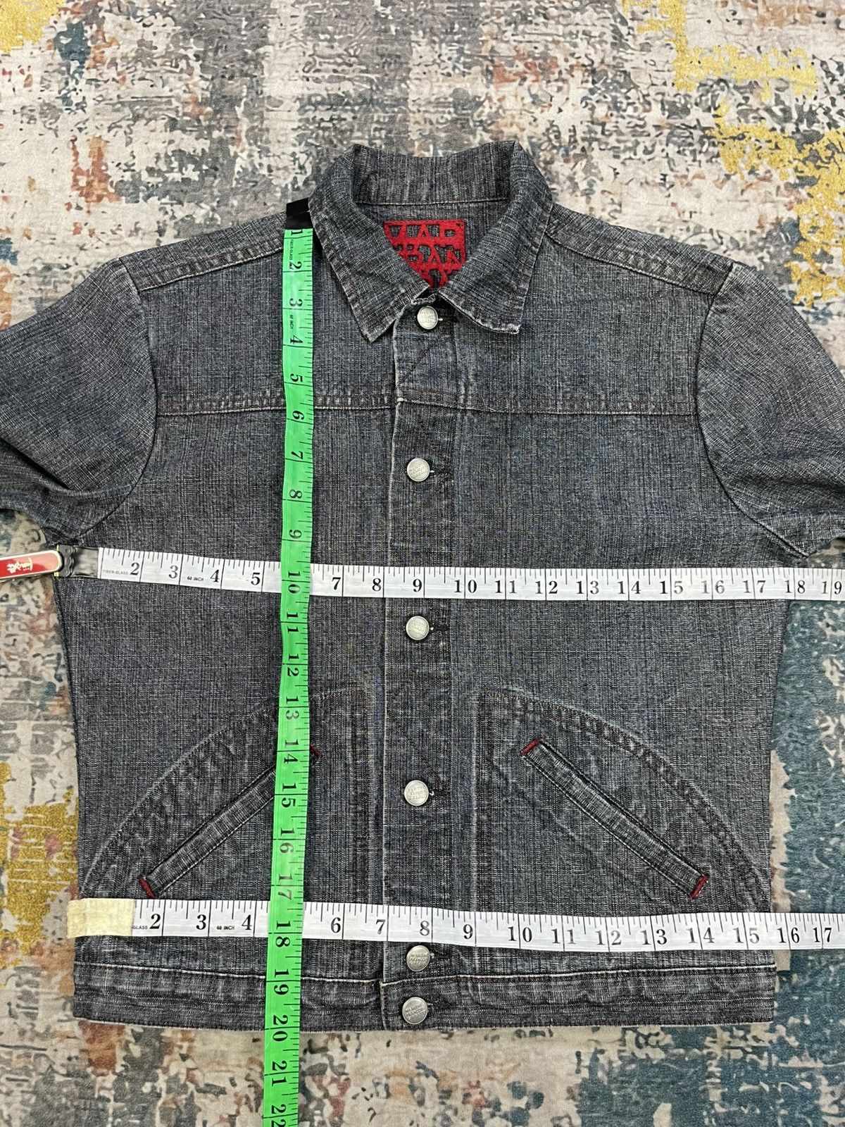 Marithe + Francois Girbaud Marithe + Francois Girbaud Denim Trucker Jacket Size S / US 4 / IT 40 - 10 Thumbnail