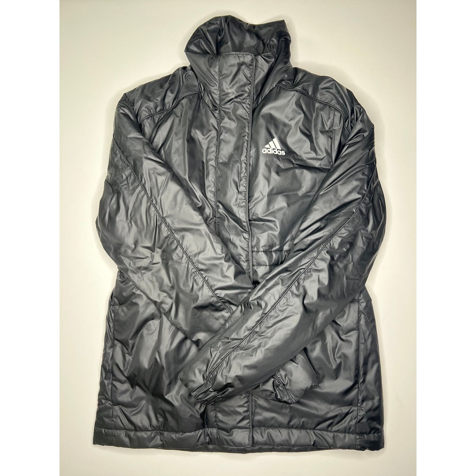 Adidas Adidas Jacket Insulated Padded Winter Coat Puffer Black Wmns Size S / US 4 / IT 40 - 1 Thumbnail