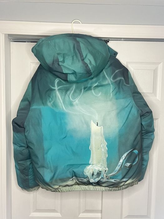 Supreme Supreme 'Fuck' Down Jacket Candle Puffer | Grailed