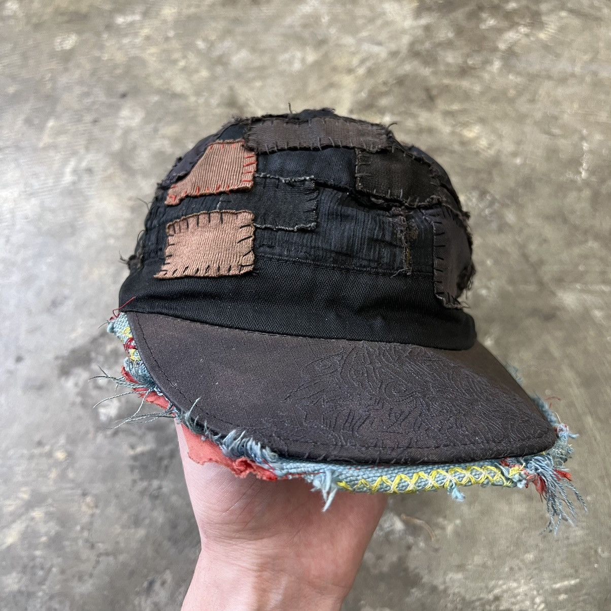 Undercover Undercover SS03 “Scab” Patchwork Hat | Grailed