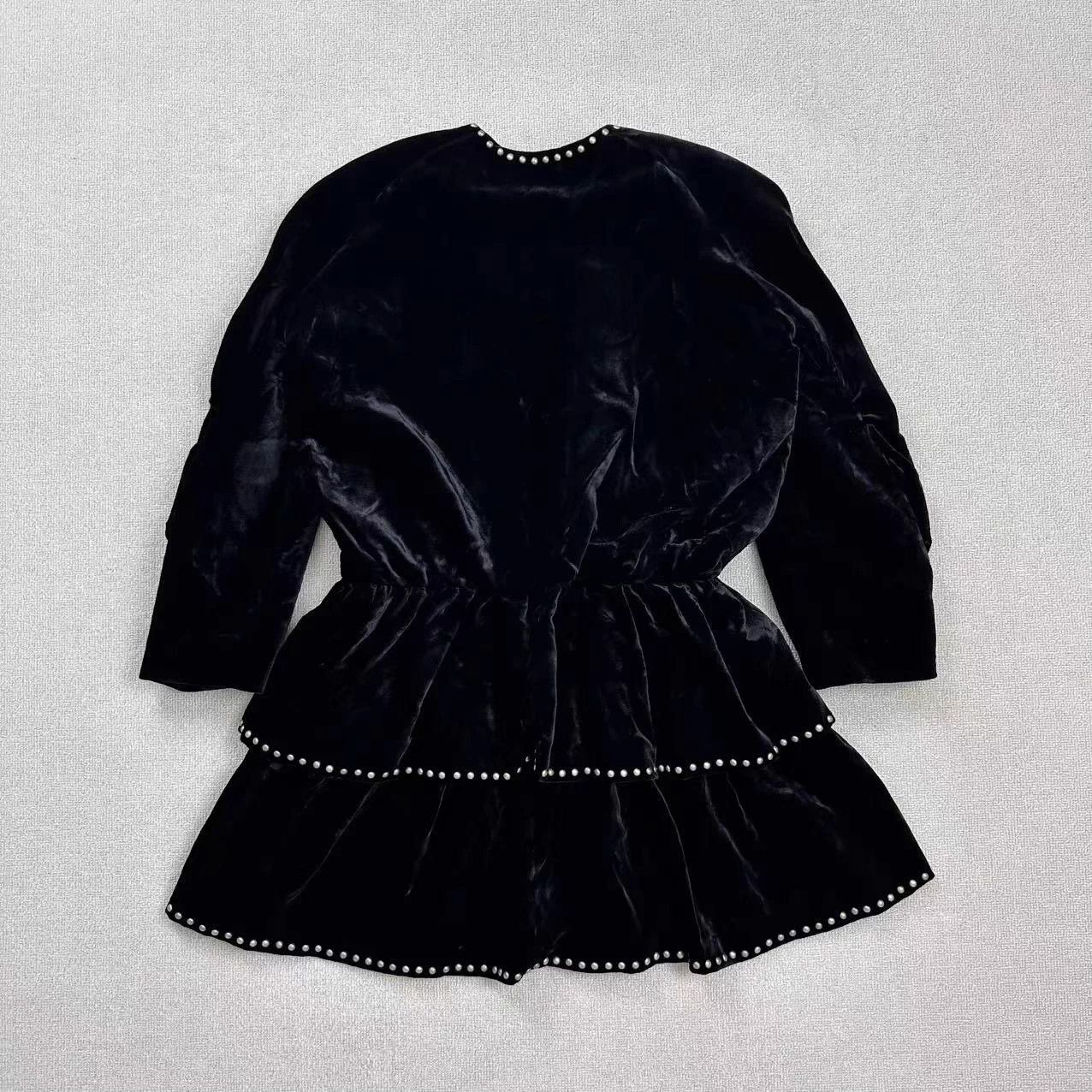 Yves Saint Laurent YSL velvet dress almost new 36 Size XS / US 0-2 / IT 36-38 - 2 Thumbnail
