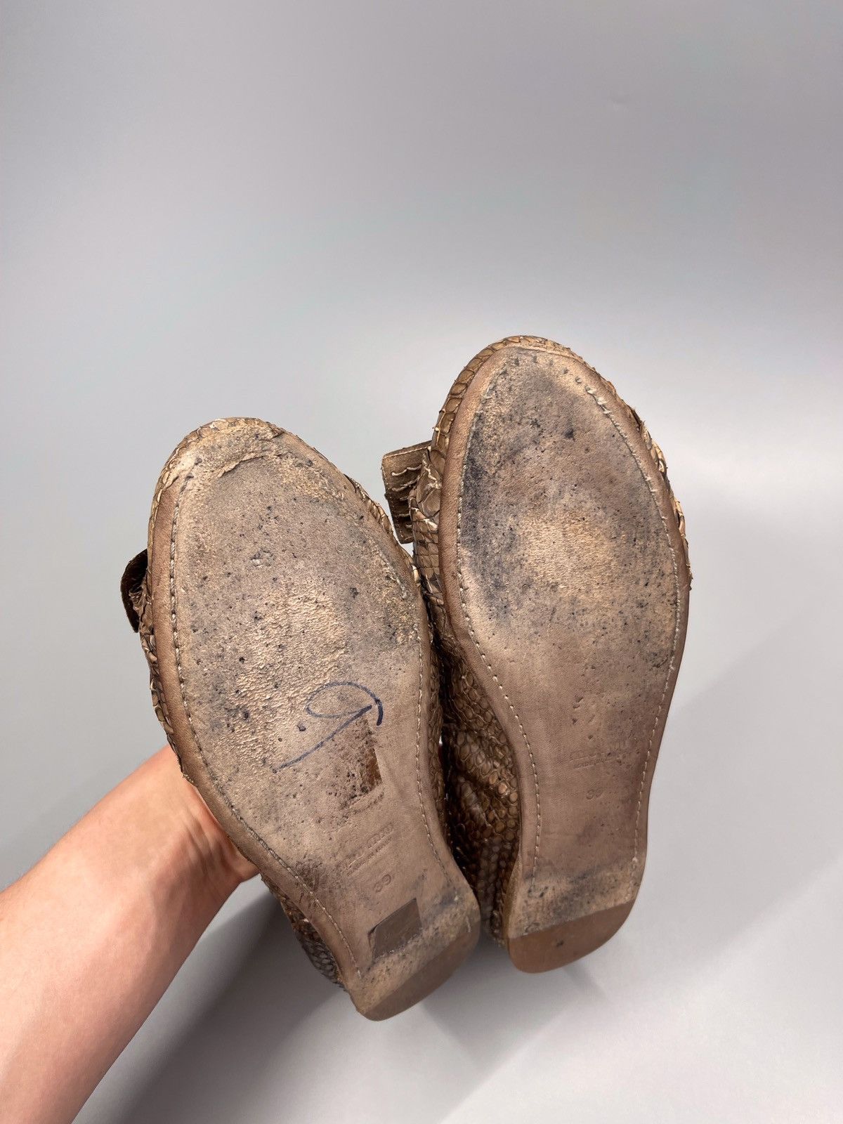 Miu Miu × Prada Miu miu Leather Snake Ballet Flats Size US 9 / IT 39 - 10 Thumbnail