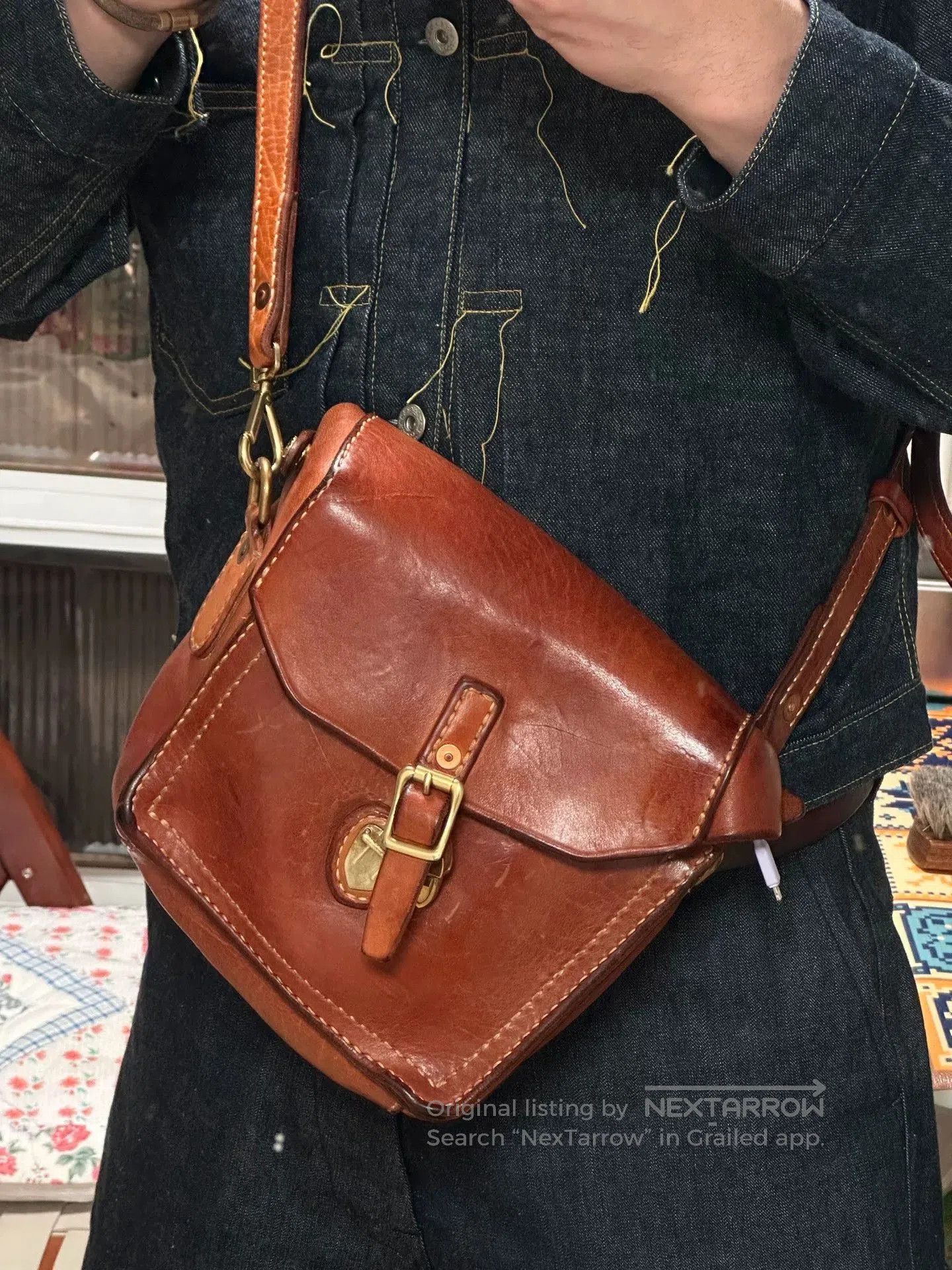 Other Handcrafted Horse Leather French Schoolbag. Size ONE SIZE - 1 Thumbnail