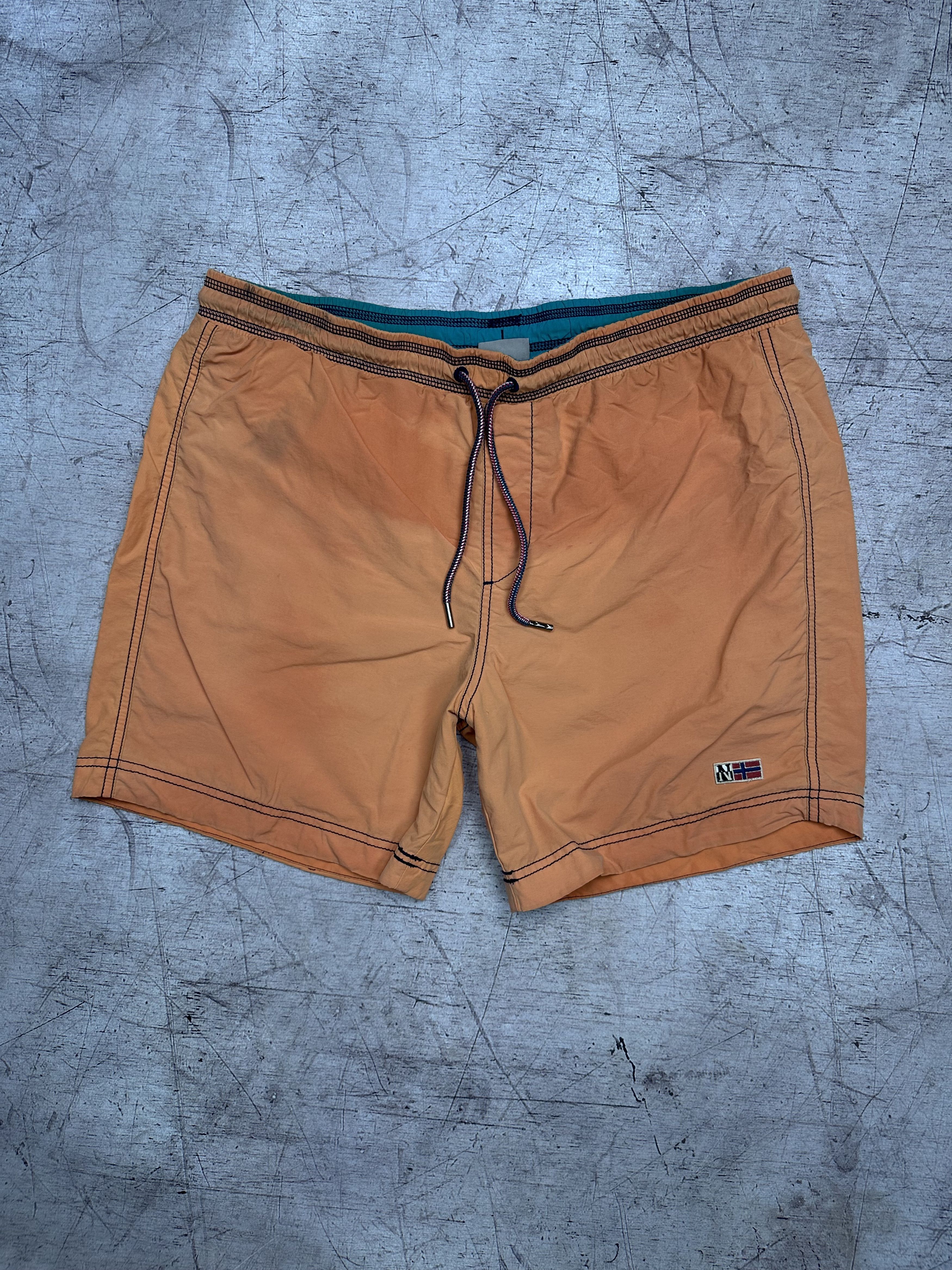 Napapijri Napapijri Vintage Mens Nylon Shorts Size US 38 / EU 54 - 1 Thumbnail