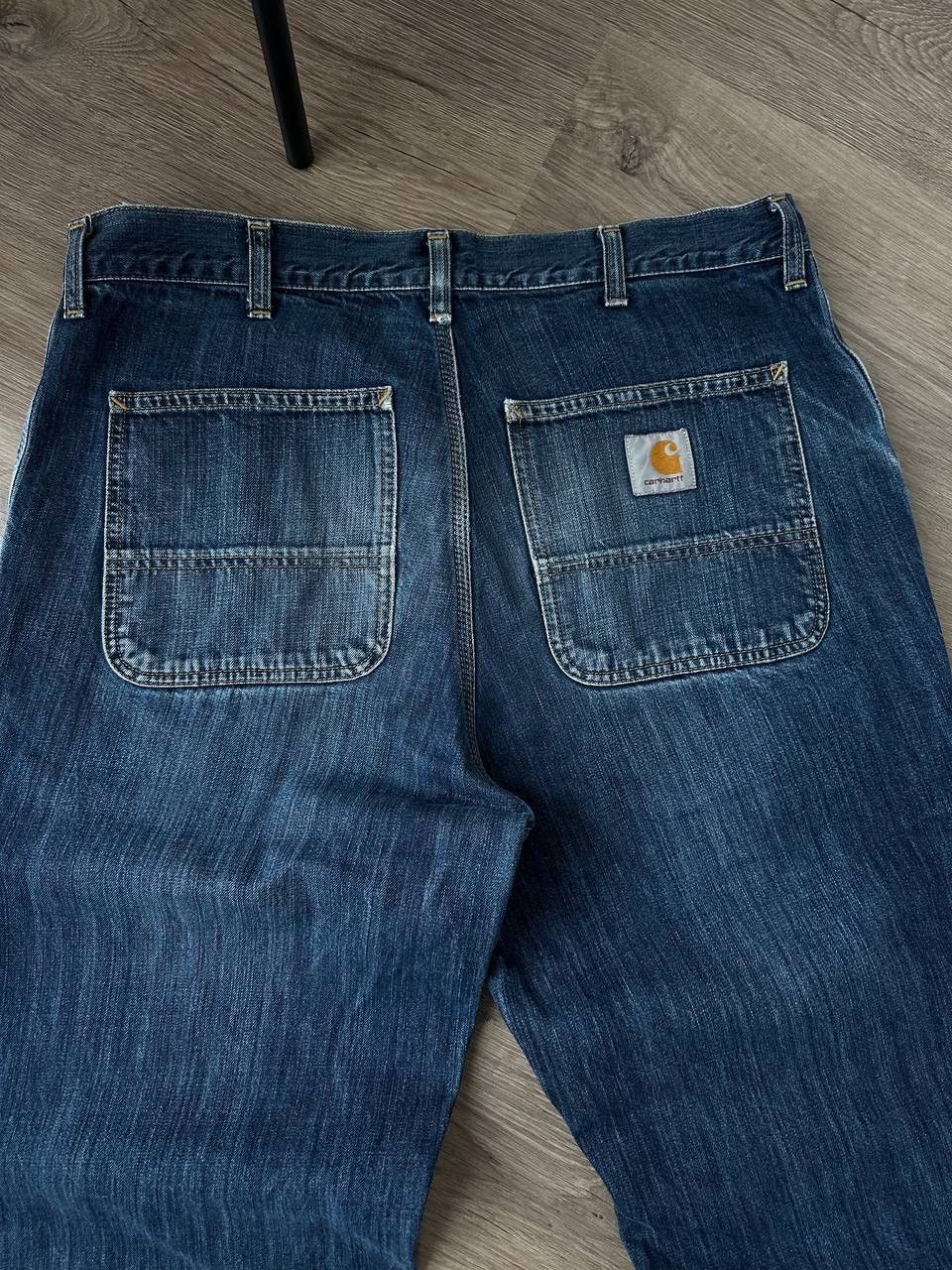 Carhartt × Carhartt Wip × Vintage Vintage Carhartt Simple Denim Distressed Faded Pants Size US 34 / EU 50 - 6 Thumbnail
