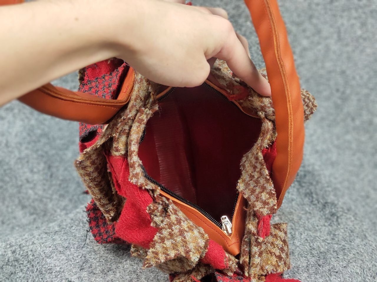 Harris Tweed Vintage Handmade Harris Tweed Women's bag with one handle Size ONE SIZE - 16 Thumbnail
