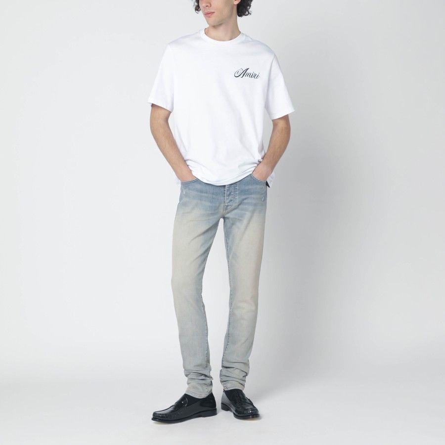 Amiri o1d2blof0226 Skinny Jeans in Light Blue Size US 34 / EU 50 - 2 Thumbnail