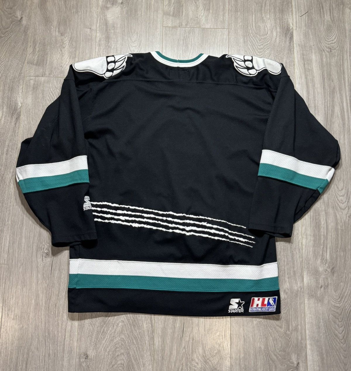 Starter Vintage Utah Grizzlies Hockey Jersey Black IHL Hockey Size US L / EU 52-54 / 3 - 2 Thumbnail