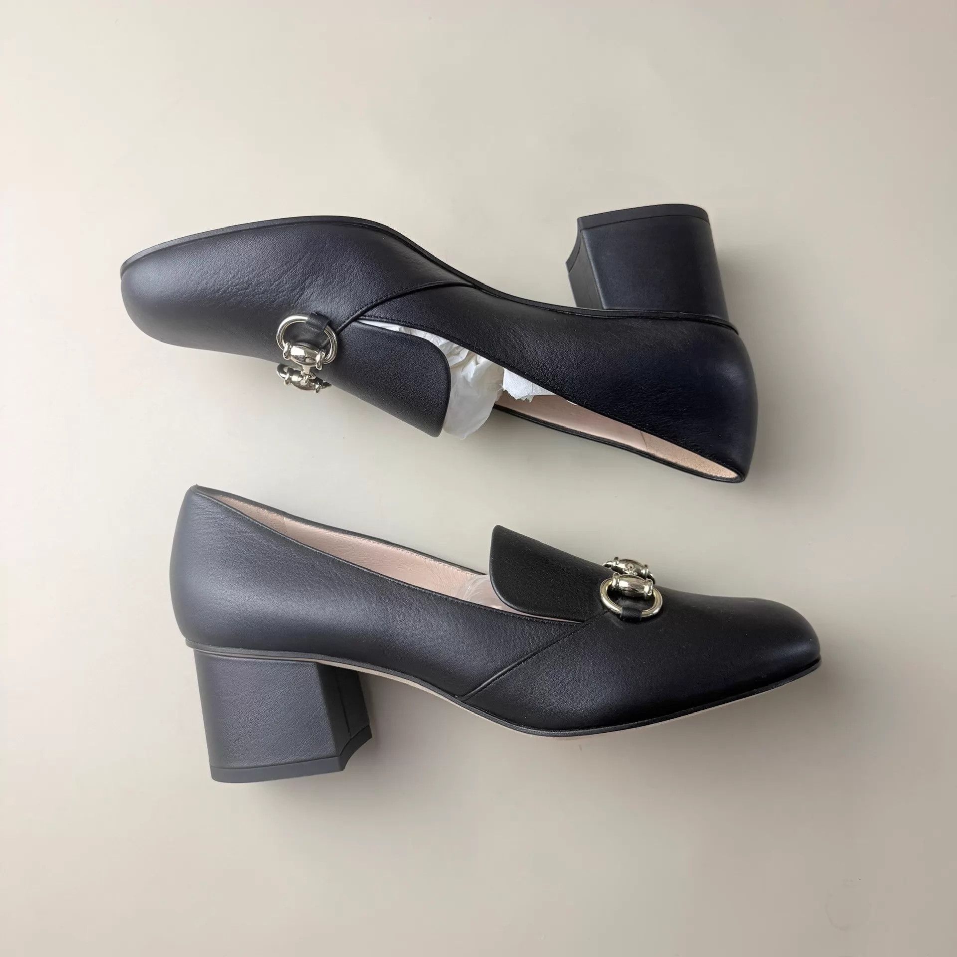 Gucci Gucci Horsebit Black & Yellow Low Heel Pumps 38 Women's Size US 7.5 / IT 37.5 - 4 Thumbnail
