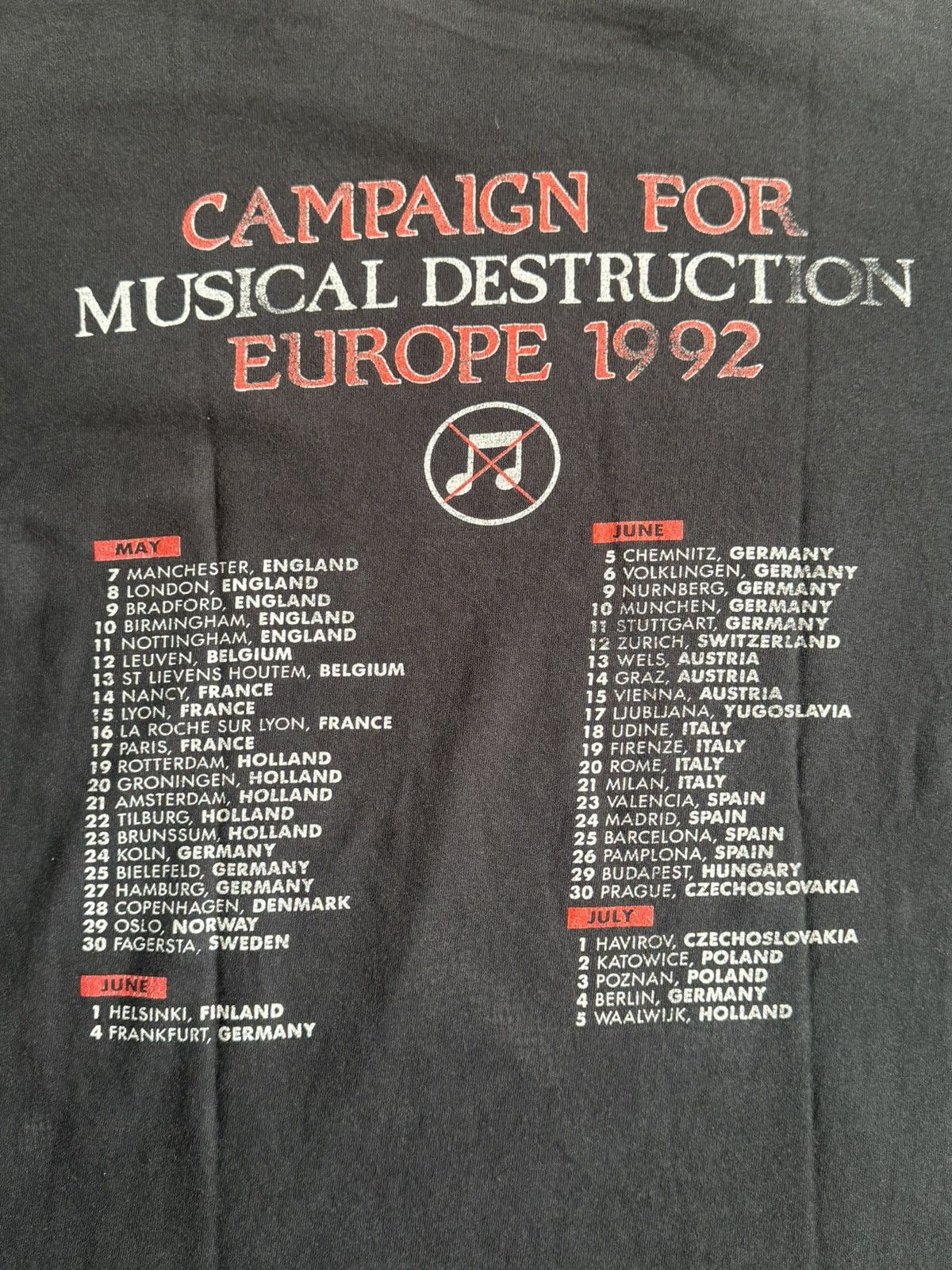 Fruit Of The Loom 30 years of Napalm Death Musical For Destruction Size US XL / EU 56 / 4 - 7 Thumbnail