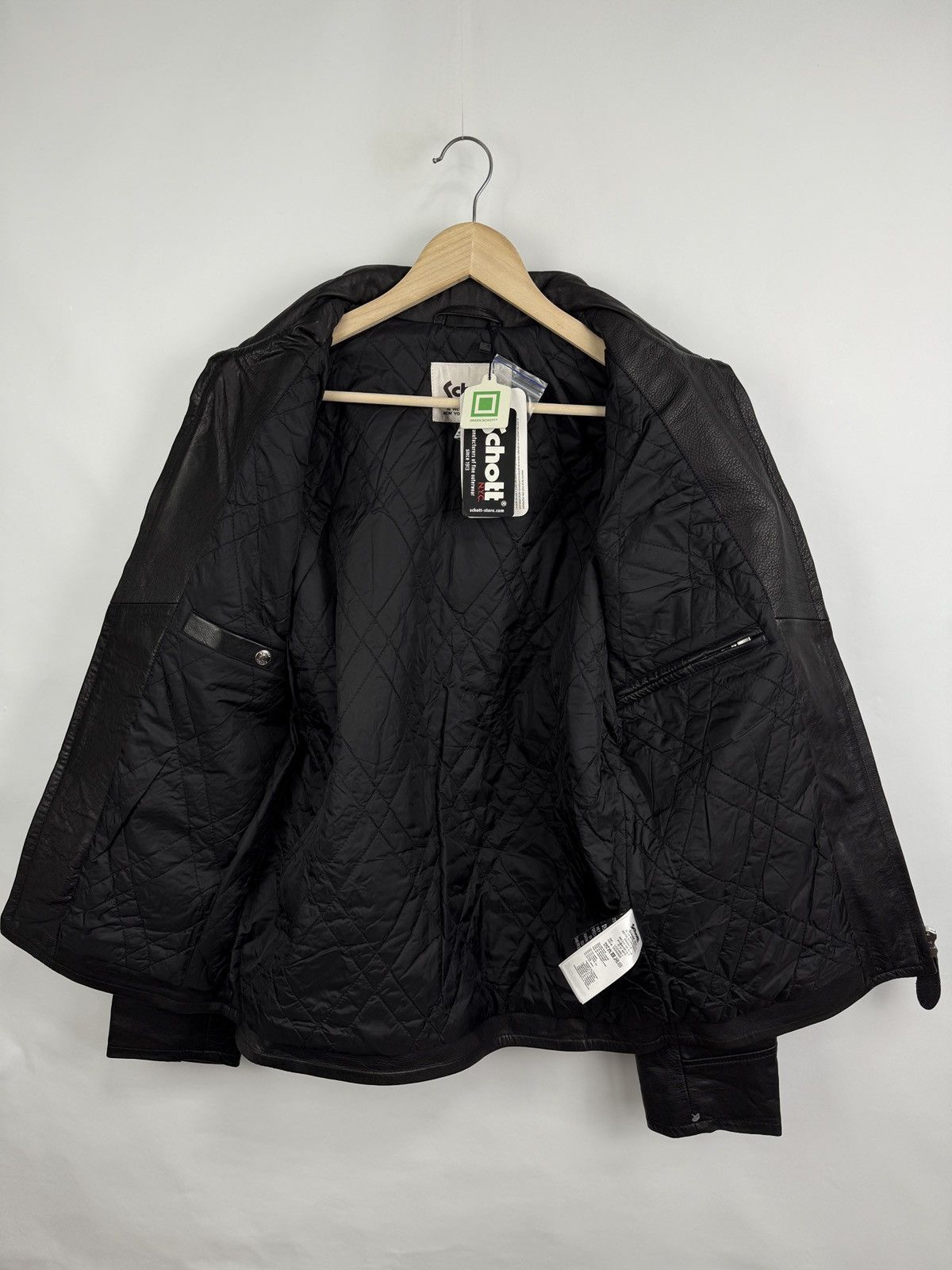 Schott 🇺🇸 NEW❗️Schott NYC Leather Jacket Motorcycle Rare Retro Y2K Size US M / EU 48-50 / 2 - 12 Thumbnail
