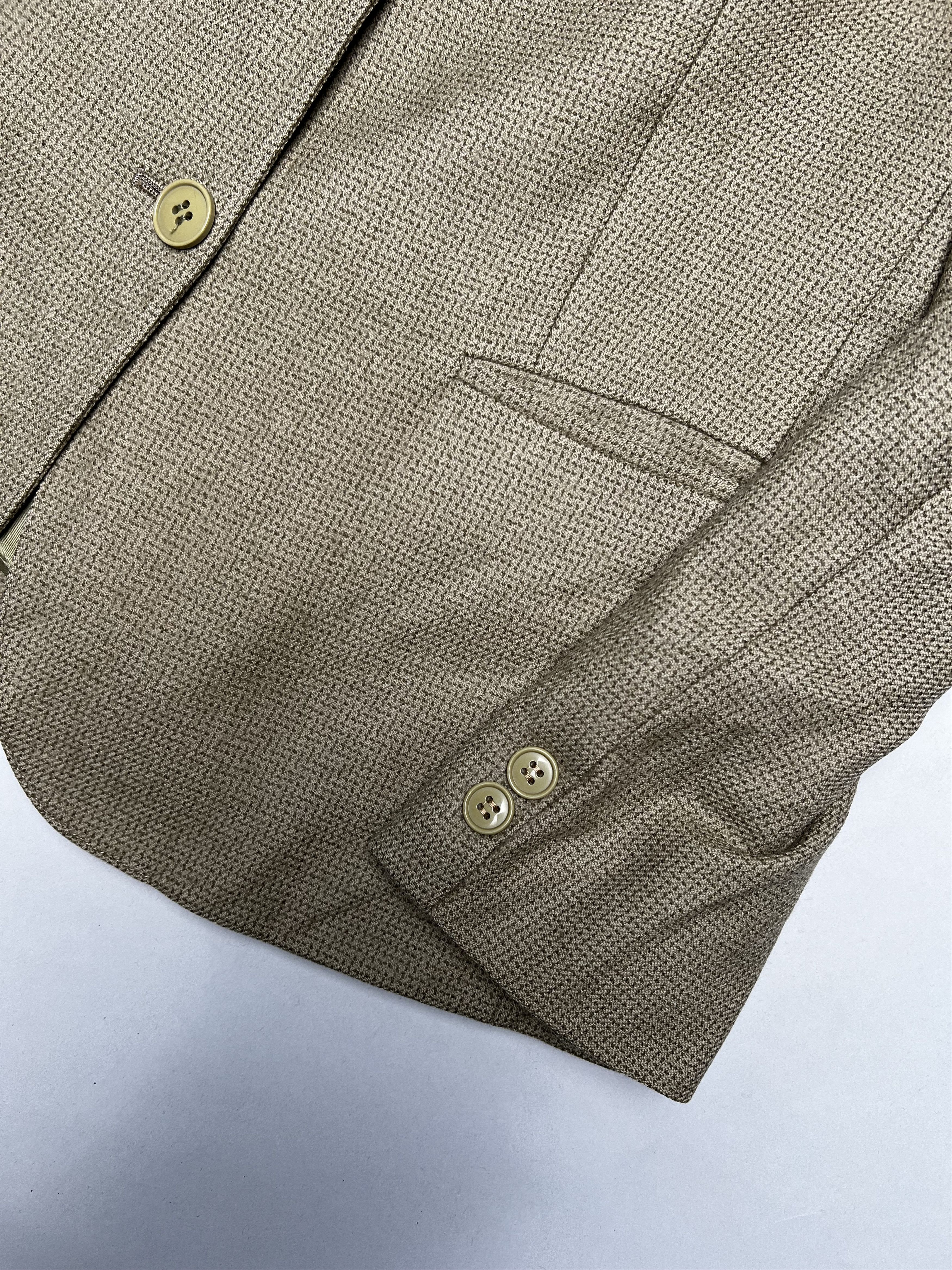 Burberry BURBERRY VINTAGE WOOL BLAZER BEIGE Size 36S - 4 Thumbnail