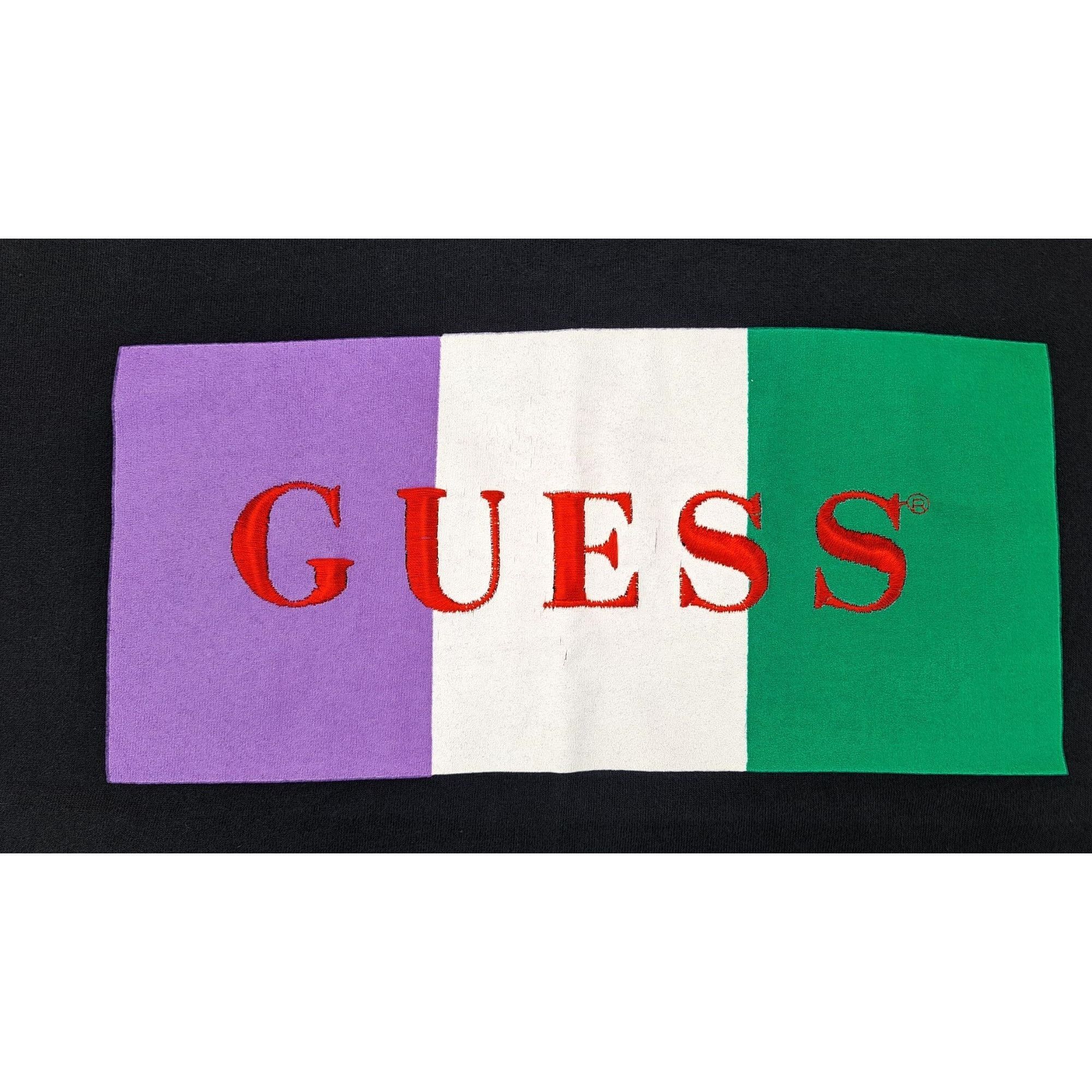 Guess Vintage Guess Georges Marciano Embroidered Logo Crop T-Shirt Size US L / EU 52-54 / 3 - 3 Thumbnail