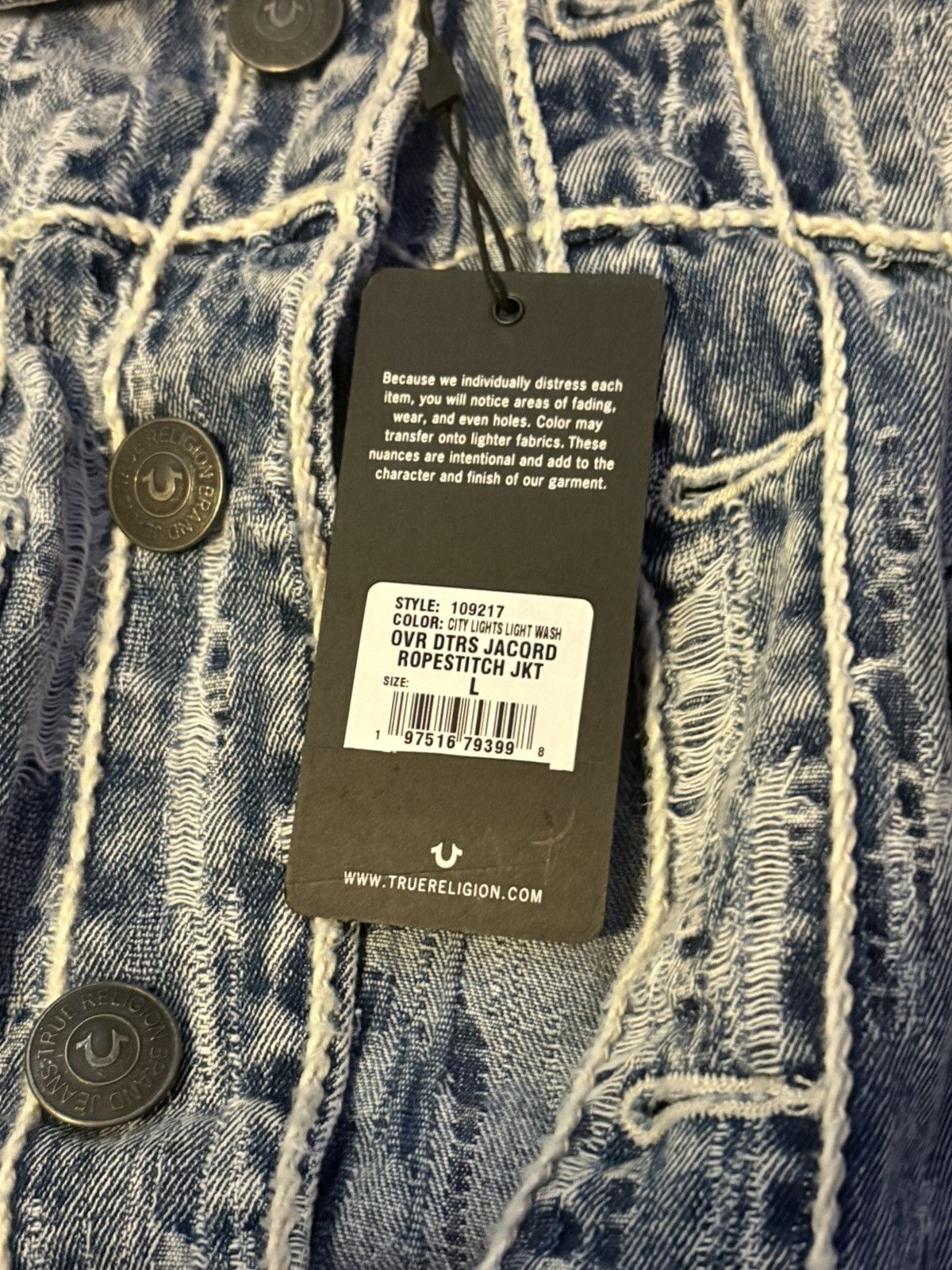 True Religion True Religion Denim Jacket Size US L / EU 52-54 / 3 - 4 Thumbnail