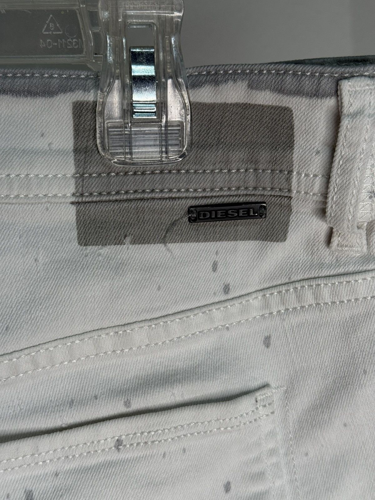 Diesel Diesel Paint Sleenker Slim Skinny White Jeans Size 38 Size US 38 / EU 54 - 3 Thumbnail