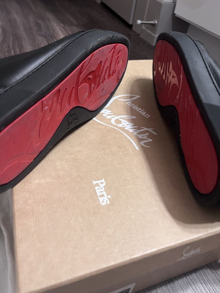 Christian Louboutin Christian Louboutin "Red Bottoms" Louis Flat Calf Size US 9.5 / EU 42-43 - 4 Thumbnail