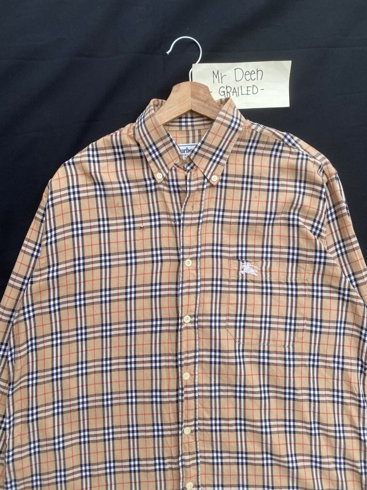 Burberry Rare Vintage Burberry Longsleeve Buttons Checkered Shirt Size US L / EU 52-54 / 3 - 6 Thumbnail