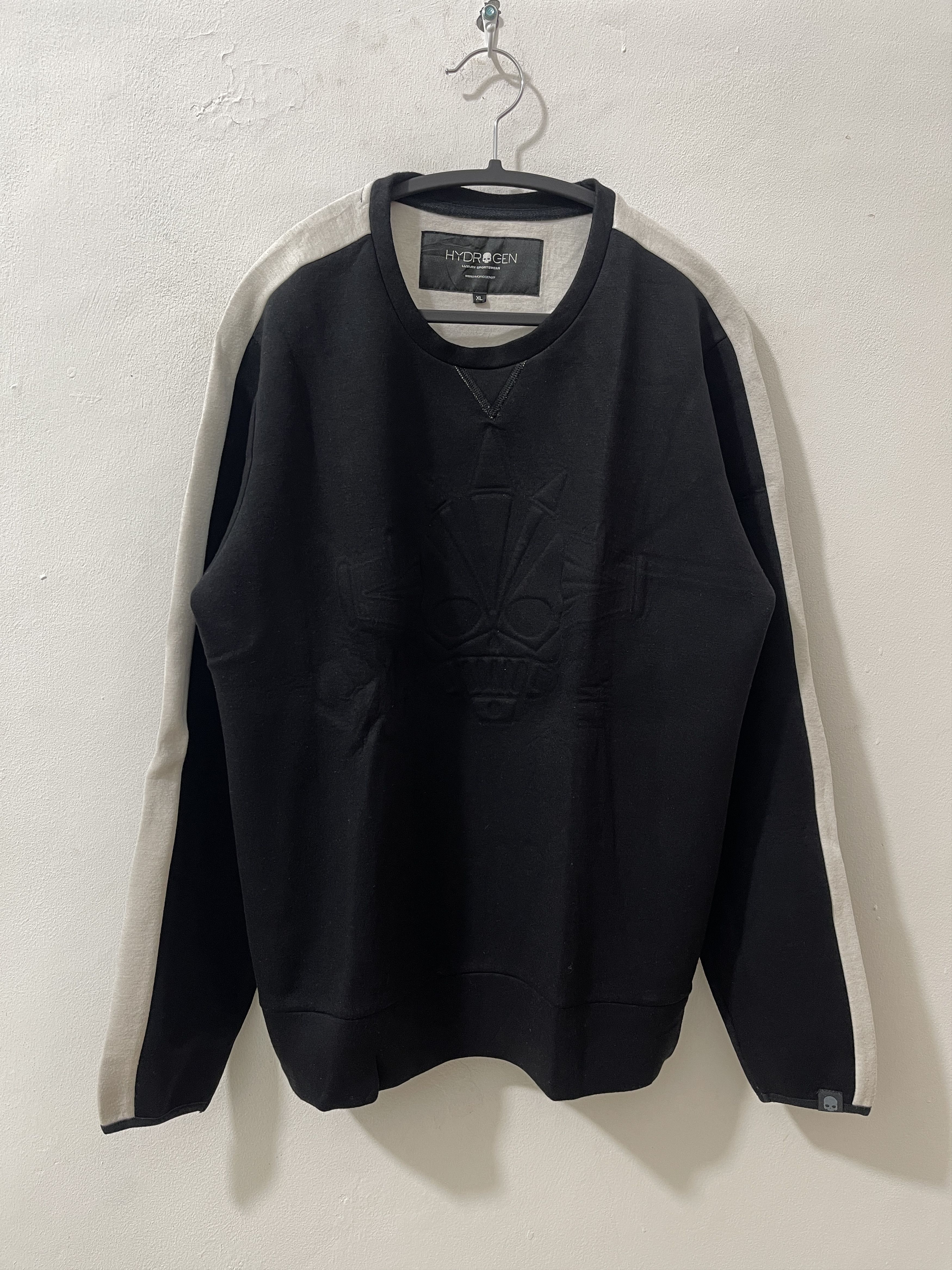 HYDROGEN Hydrogen Italy Archive Crazy 3d Skull Black Sweatshirts Size US XL / EU 56 / 4 - 1 Thumbnail