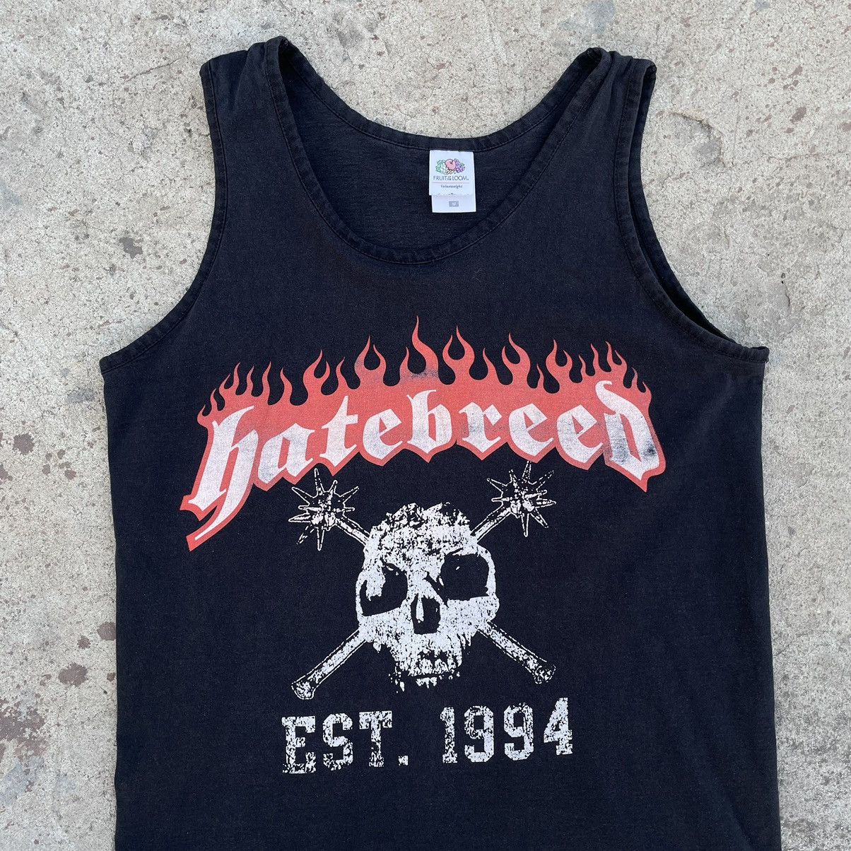 Band Tees × Vintage Vintage Hatebreed Tank-top est 1994 Rare Rock Sleeveless Size US M / EU 48-50 / 2 - 3 Thumbnail