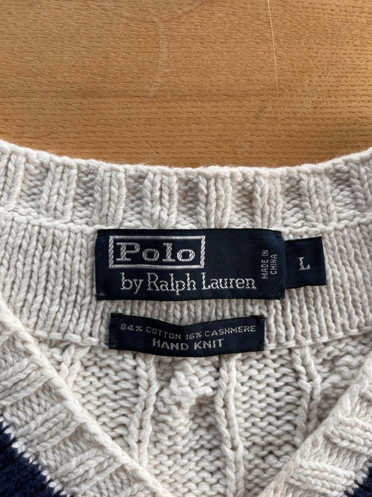 Polo Ralph Lauren Ralph Lauren - Hand-Knit Cricket Vest Size US L / EU 52-54 / 3 - 3 Thumbnail