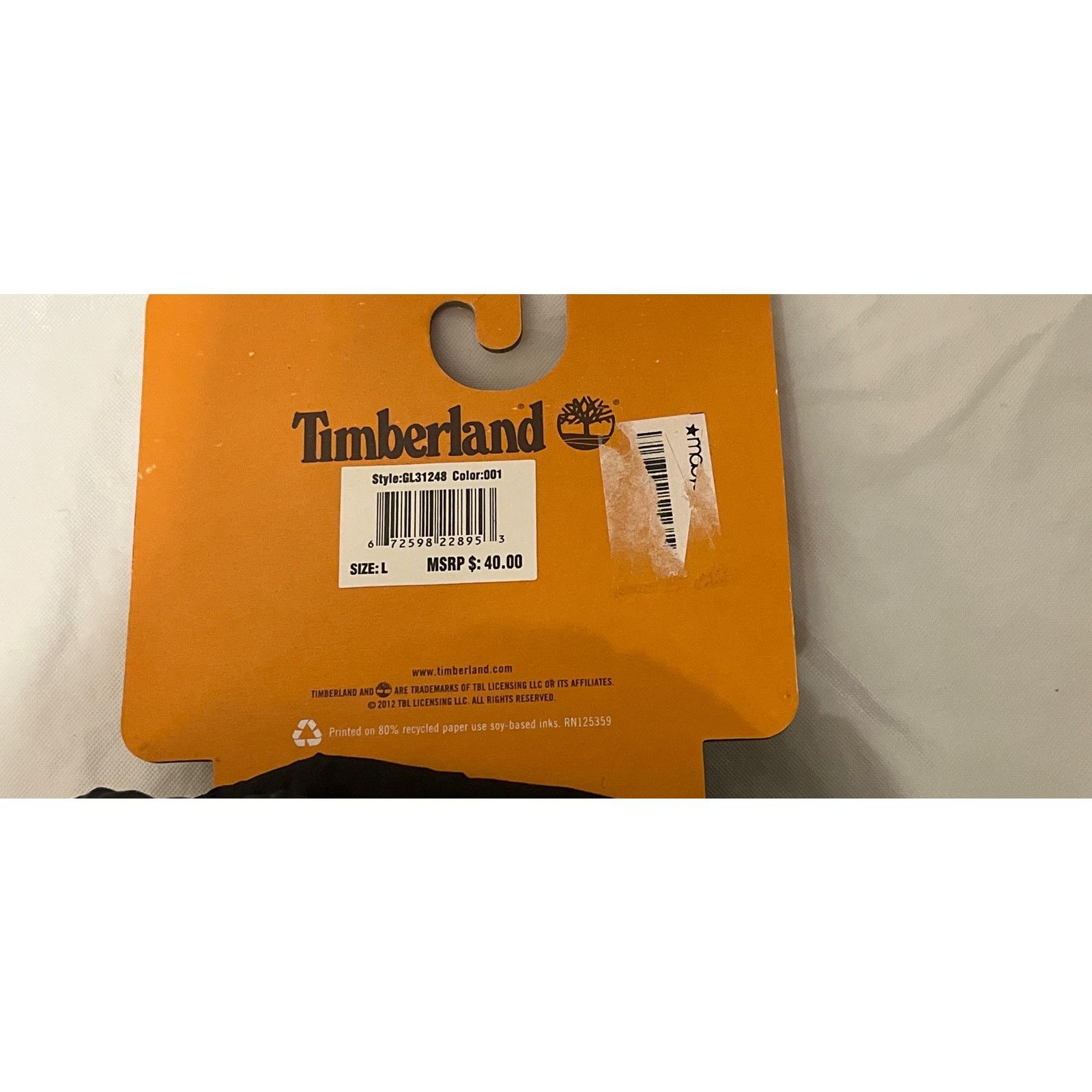 Timberland Timberland MIDWEIGHT COMMUTER Gloves Size: L - Black - NWT Size ONE SIZE - 8 Thumbnail