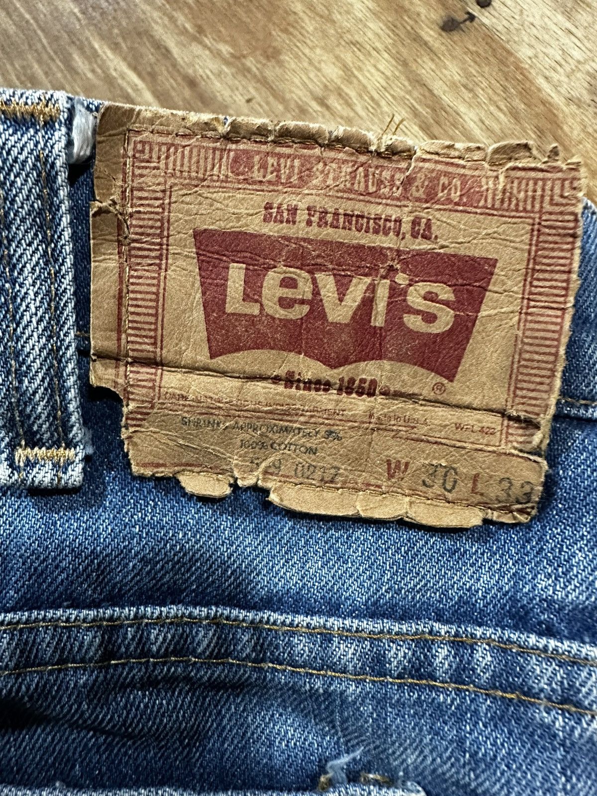 Levi's Vintage Clothing Vintage Levi's orange tab zip talon Size 29" - 5 Thumbnail