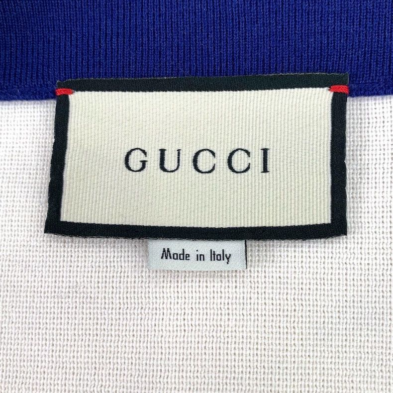 Gucci Gucci Beige bee embroidery cotton V-neck single-breasted lo Size US S / EU 44-46 / 1 - 6 Thumbnail