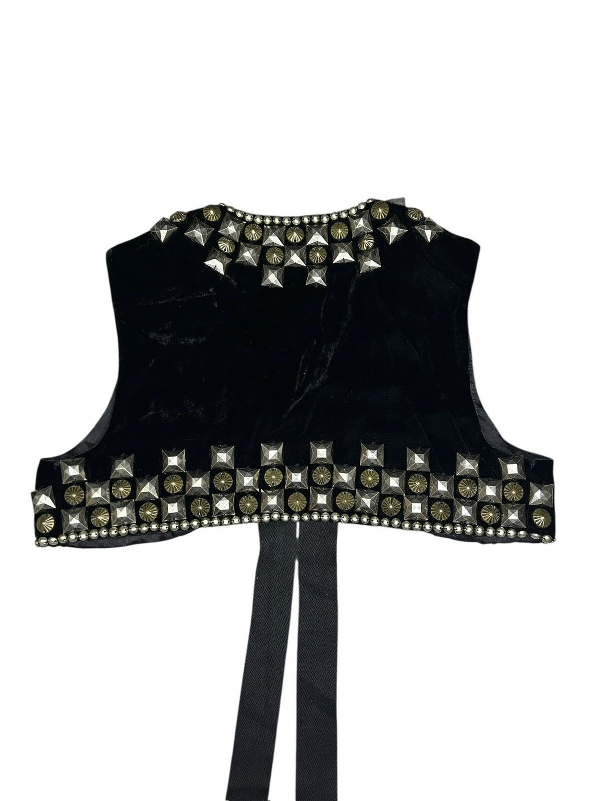 Givenchy F/W 08 Ricardo Tisci Studded Velvet Vest Size XS / US 0-2 / IT 36-38 - 6 Thumbnail