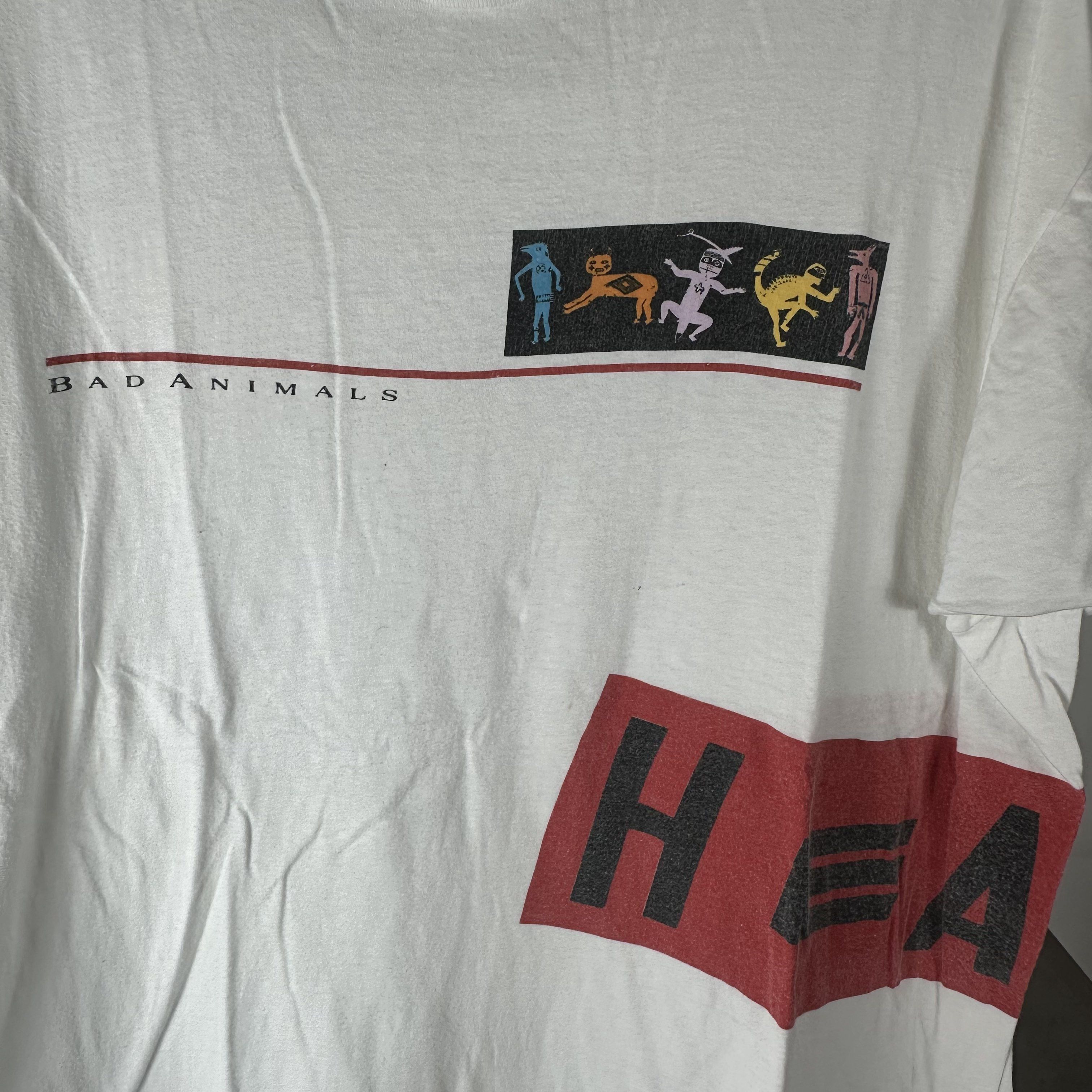 Vintage Vintage 1987 Heart Bad Animals Rock Band T-shirt Size US XXL / EU 58 / 5 - 2 Thumbnail