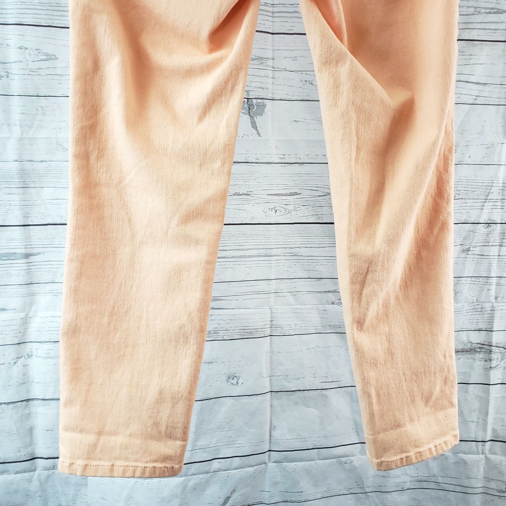 Vintage CAbi 329 Womens Bree Cropped Jeans Sz 2 Solid Orange Low Rise Jeans Cropped Womens Size 2 Orange Size 26" / US 2 / IT 38 - 4 Thumbnail