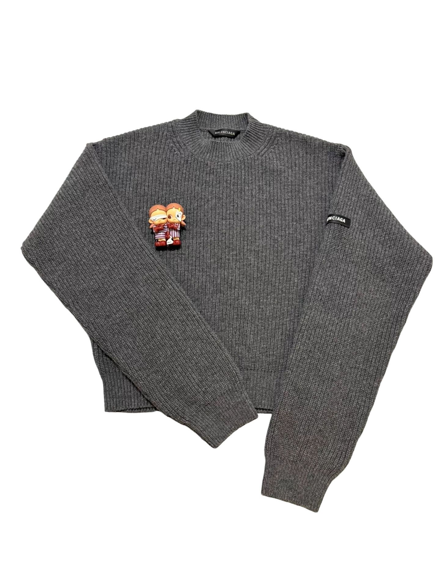 Balenciaga Balenciaga Logo Patch Sweater Size S Size S / US 4 / IT 40 - 1 Thumbnail