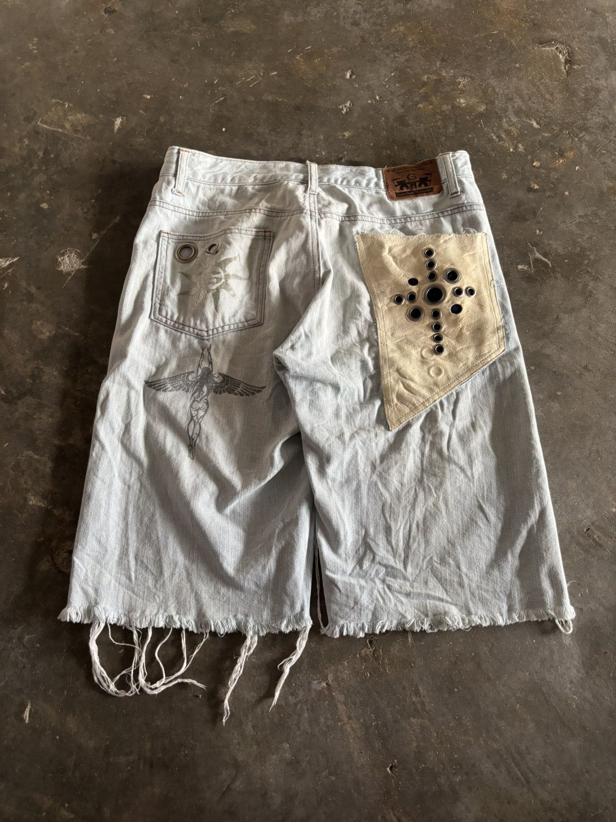 Gotcha SICK Y2K GOTCHA JORTS SHORT JEANS DOPE DESIGN Size US 30 / EU 46 - 1 Thumbnail