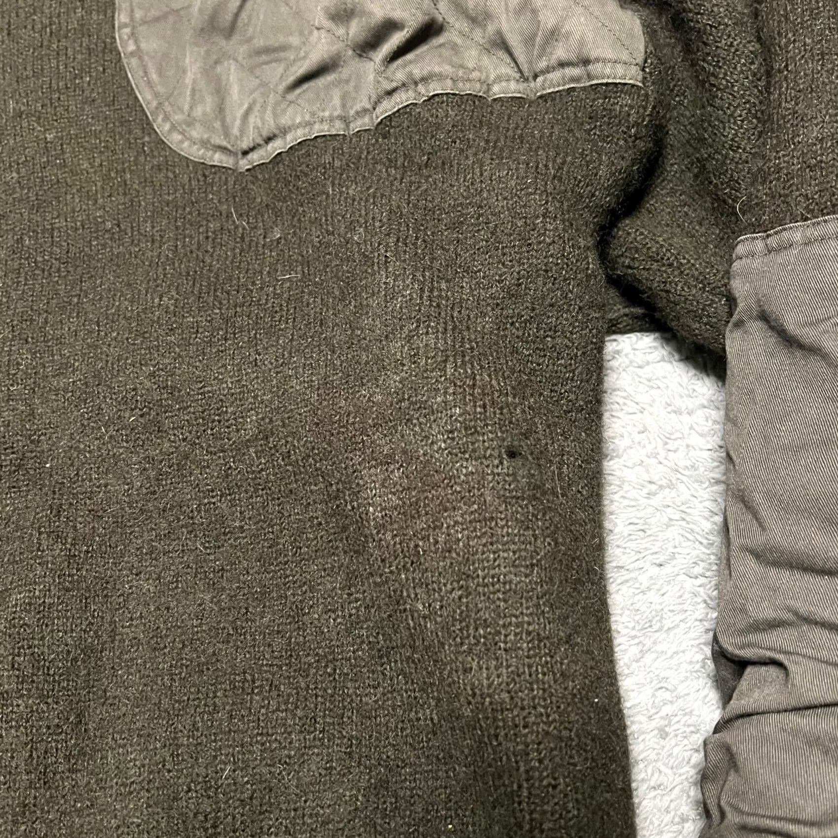Vintage Cabela's Sweater Green 100% Wool Elbow Pad Hunting Heavy Outdoor Henley Mens 2XL Green Elk Pad? Size US XXL / EU 58 / 5 - 2 Thumbnail