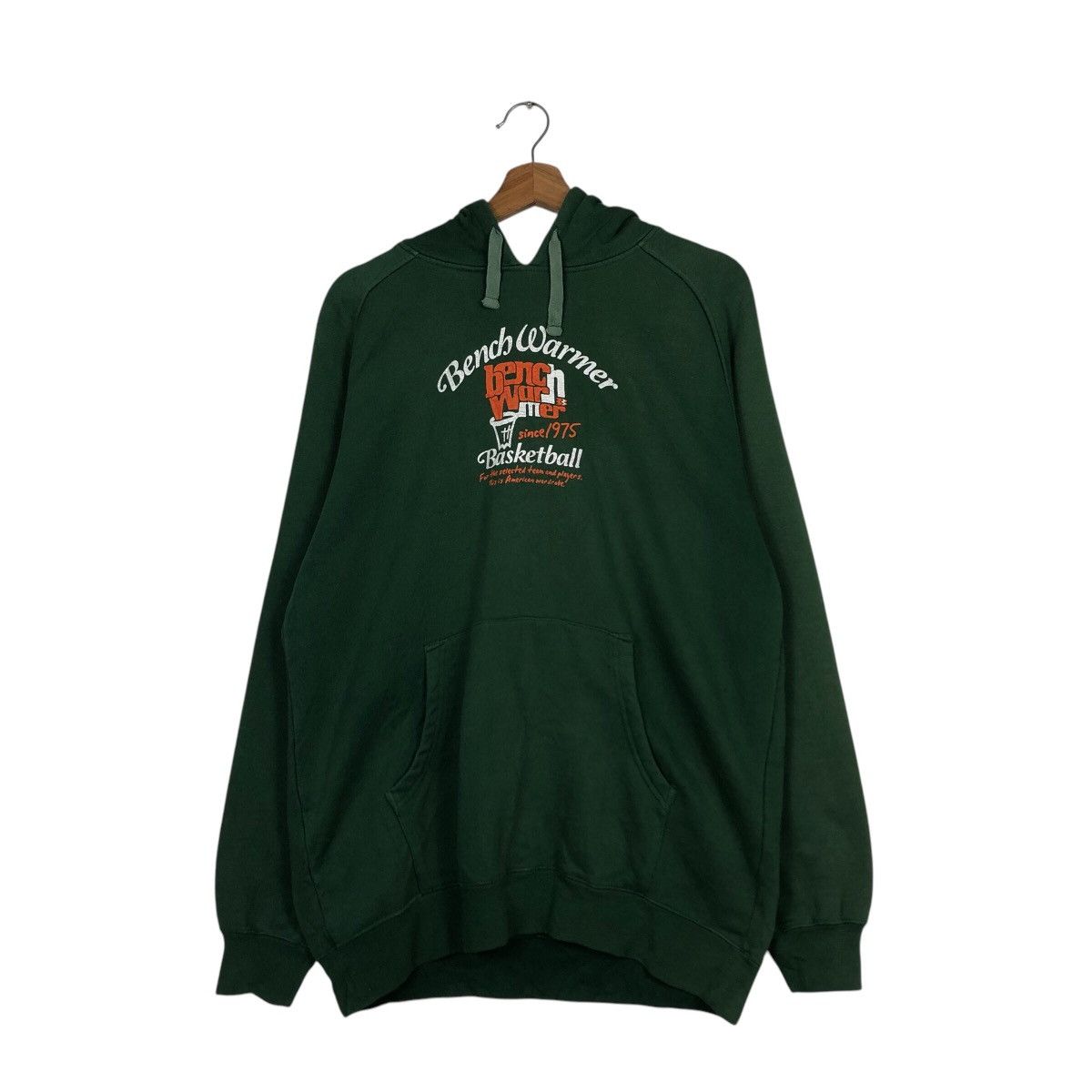 Japanese Brand × Vintage 📌Vintage Hoodie Pull Over Bench Warmer Basketball Big Logo Size US M / EU 48-50 / 2 - 13 Thumbnail