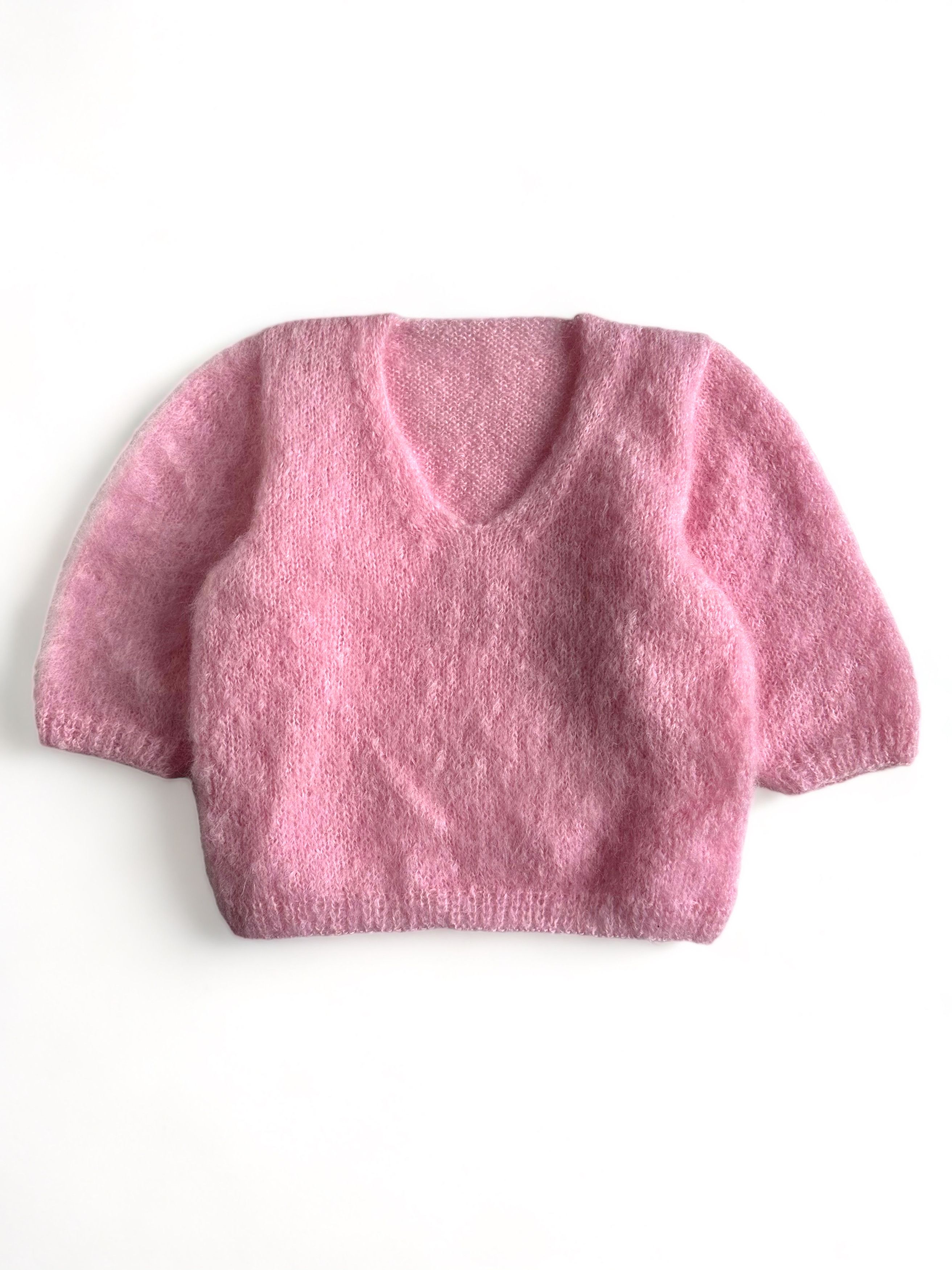 Other Gorgeous Pinky Mohair Fluffy Sweater S/US4 Size S / US 4 / IT 40 - 1 Thumbnail