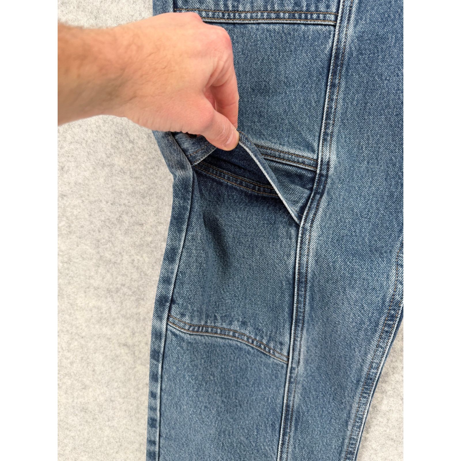 Agolde NWT AGOLDE Cooper Cargo Pocket Blue Jeans Size Women's 28 Size 28" / US 6 / IT 42 - 11 Thumbnail