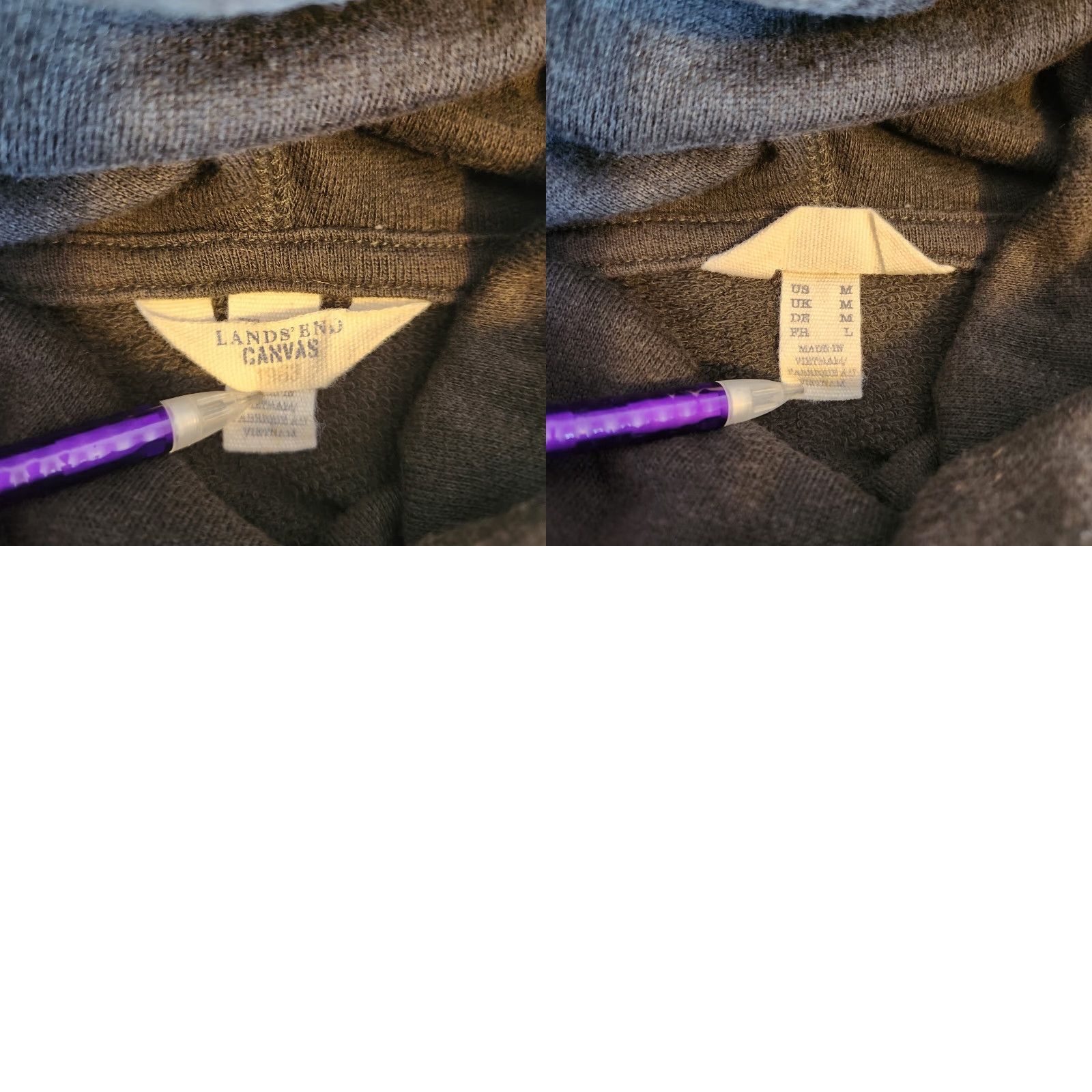 Lands' End VINTAGE Lands' End Canvas Womens Olive French Terry Cowlneck Hoodie Pullover-Size M Size M / US 6-8 / IT 42-44 - 8 Thumbnail
