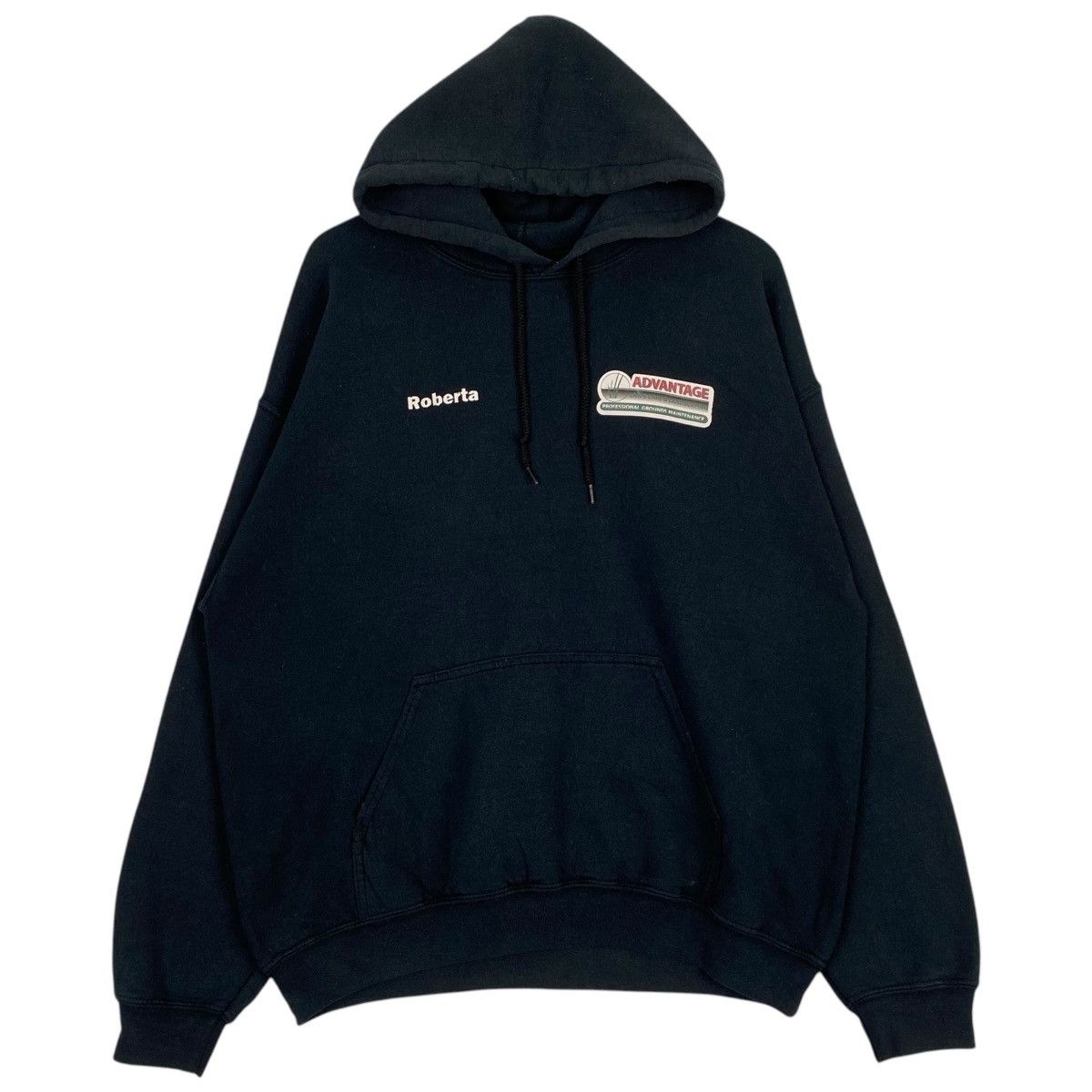 Gildan × Vintage Vintage Gildan Heavy Hoodie Printed Sweater Black Size US M / EU 48-50 / 2 - 1 Thumbnail