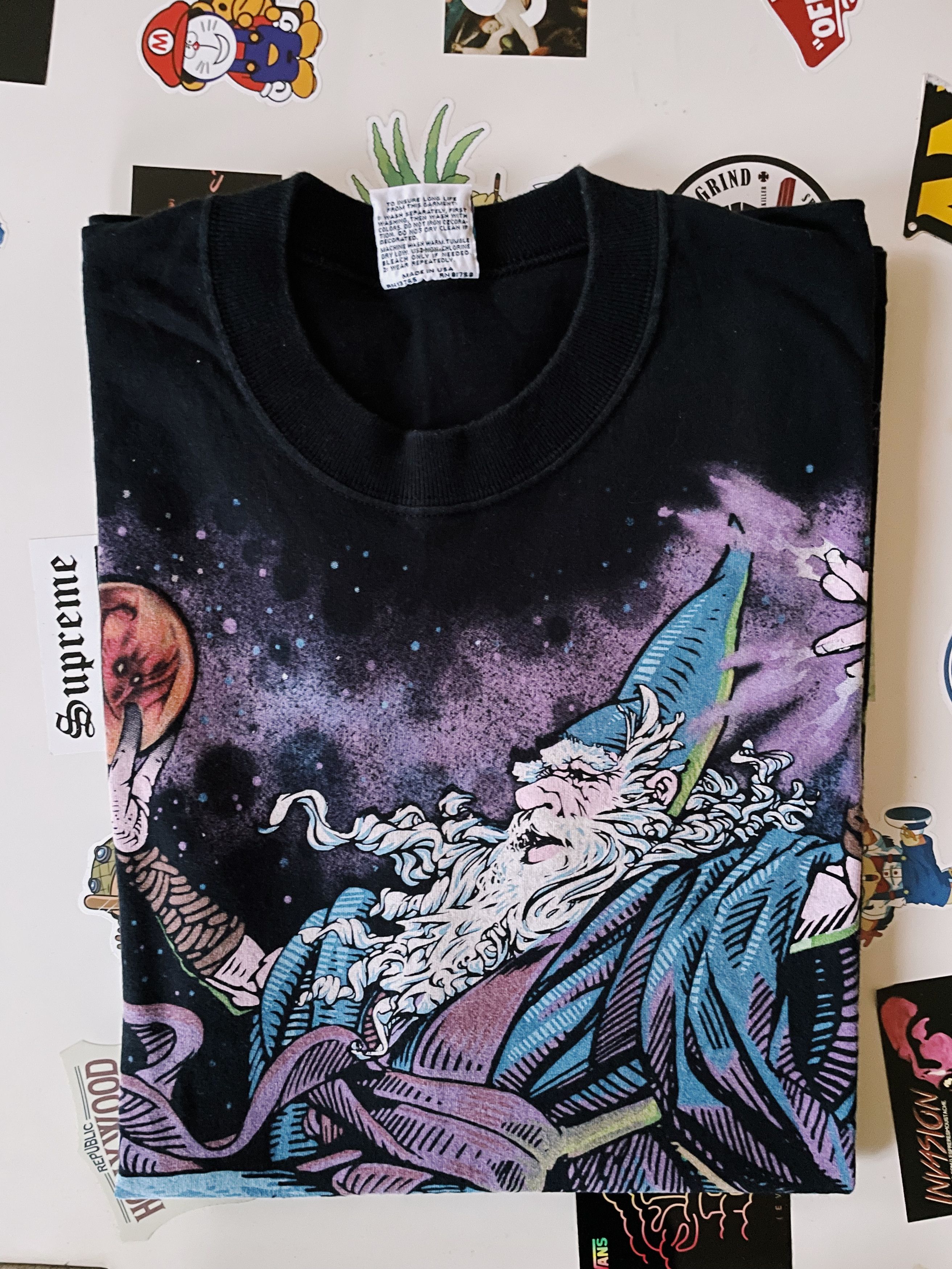 Liquid Blue Vintage Liquid Blue Wizard & Dragon Double Sided T-shirt Size US L / EU 52-54 / 3 - 9 Thumbnail