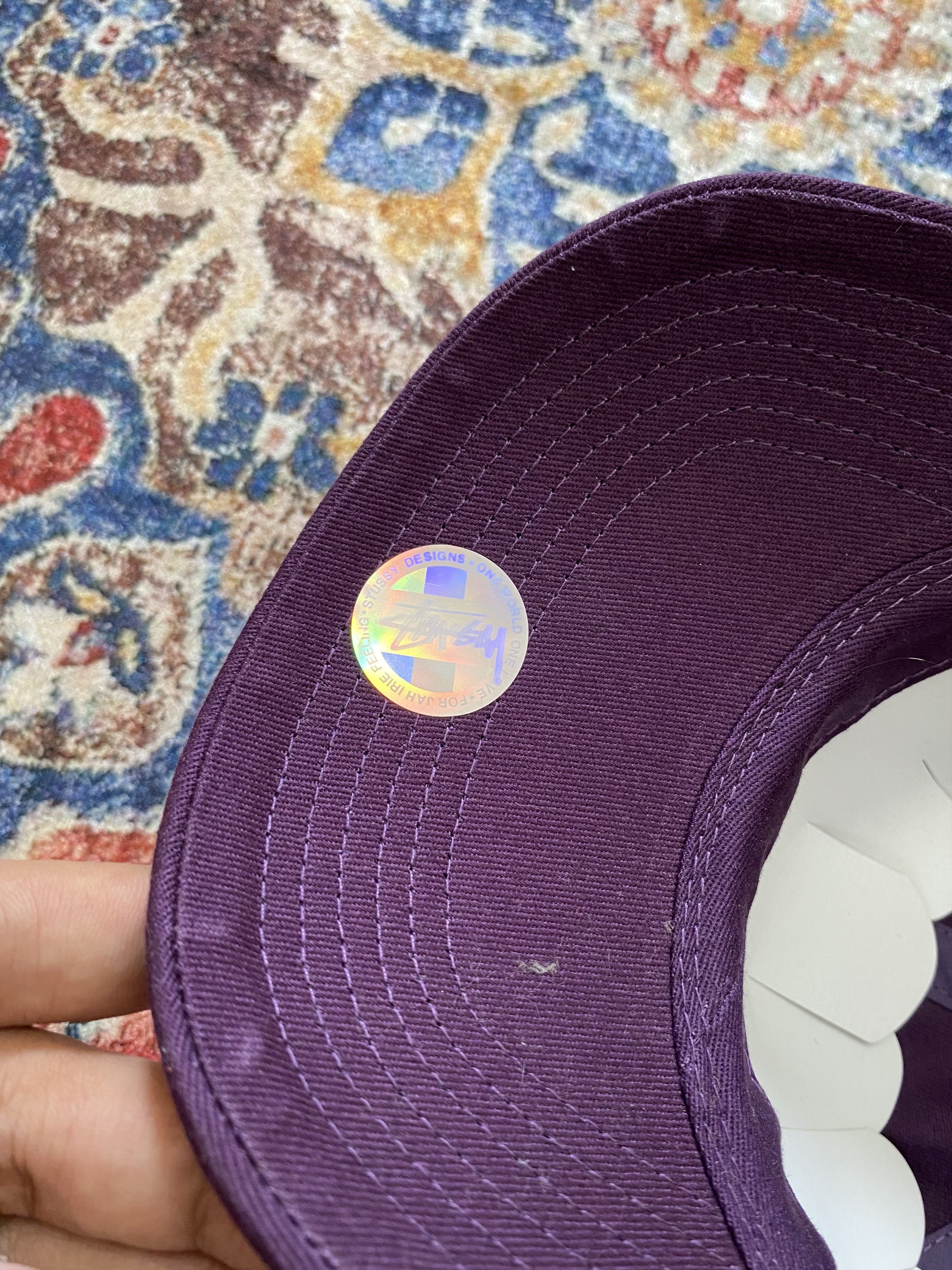 Stussy Stussy Basic Logo Twill Cap - Plum Size ONE SIZE - 3 Thumbnail