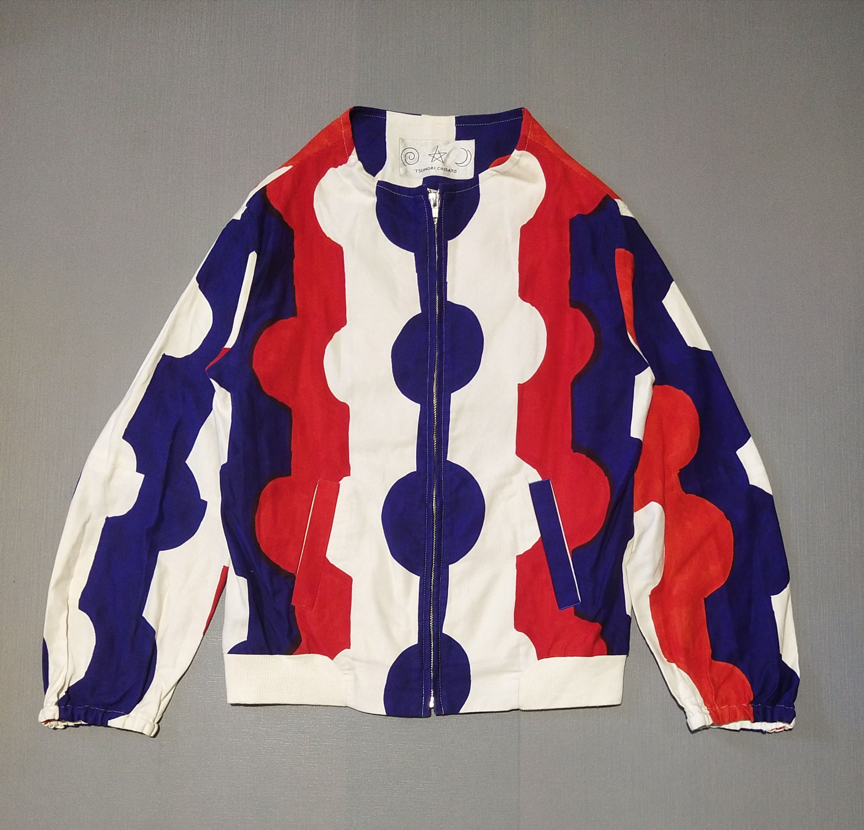 Tsumori Chisato TSUMORI CHISATO - TRICOLOR WAVY STRIPE BLOUSON Size M / US 6-8 / IT 42-44 - 1 Thumbnail
